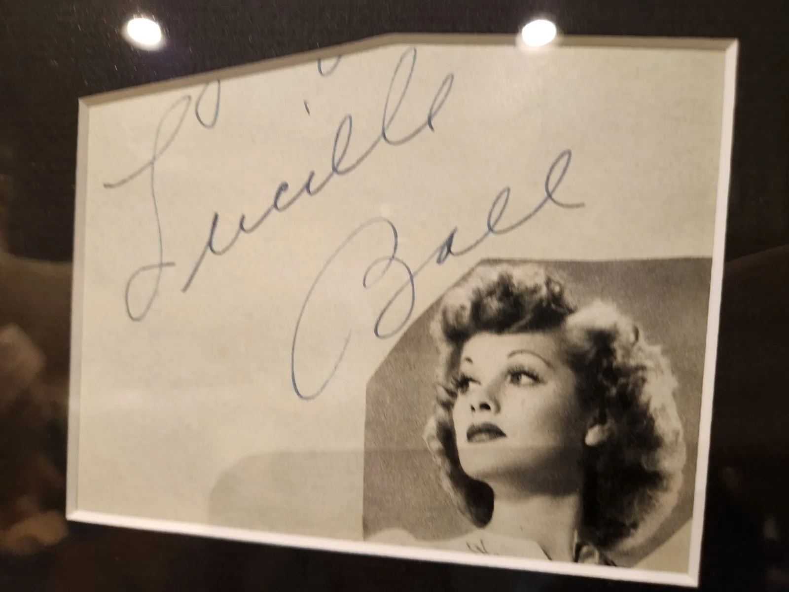 Lucille Ball — I Love Lucy Cast Signed Collage Lucille Ball Desi Arnaz Vance Frawley BAS PSA, image 3