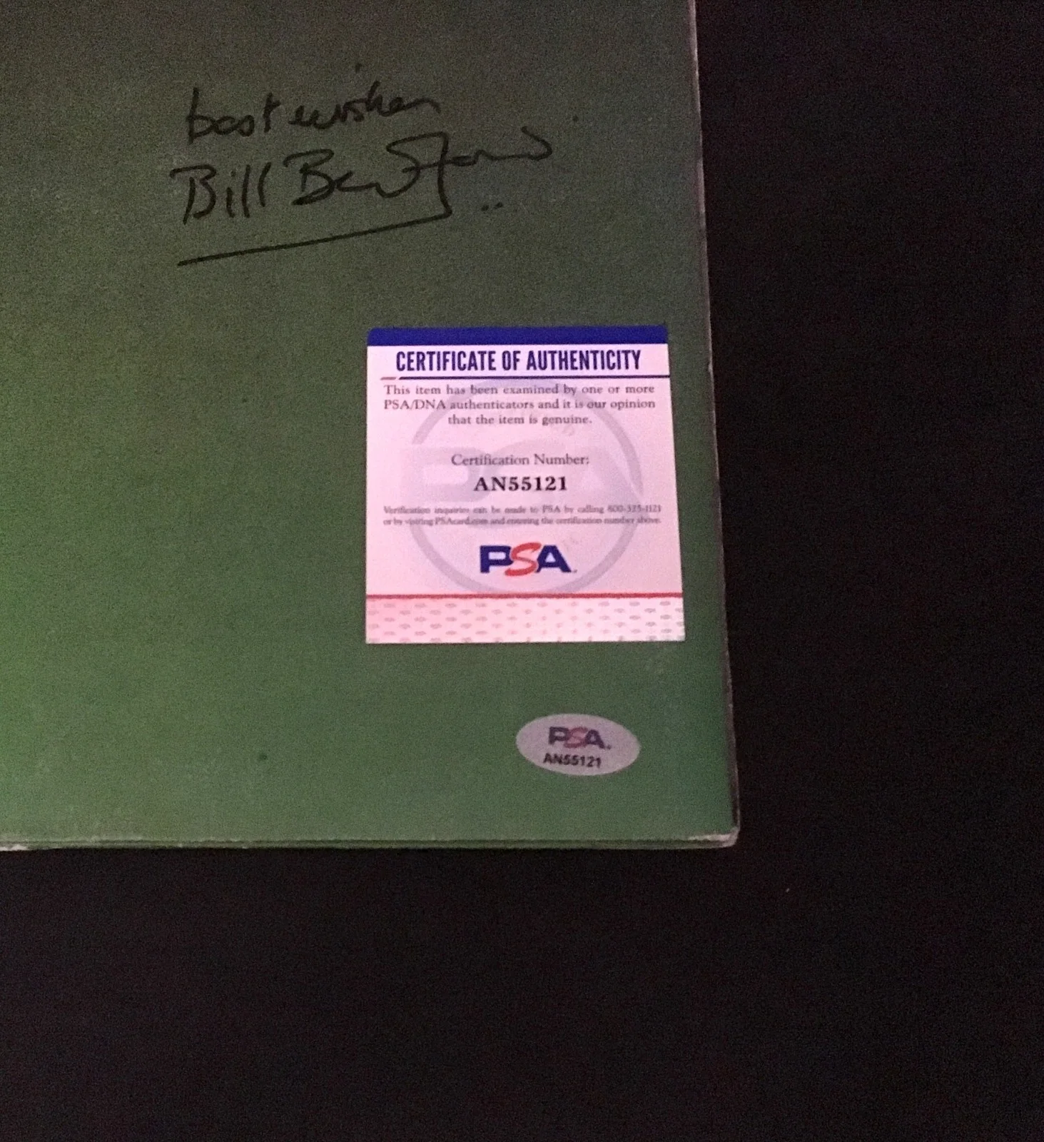 YES CLOSE TO THE EDGE LP RECORD AUTOGRAPHED BY BILL BRUFORD SIGNED PSA/DNA COA, изображение 4