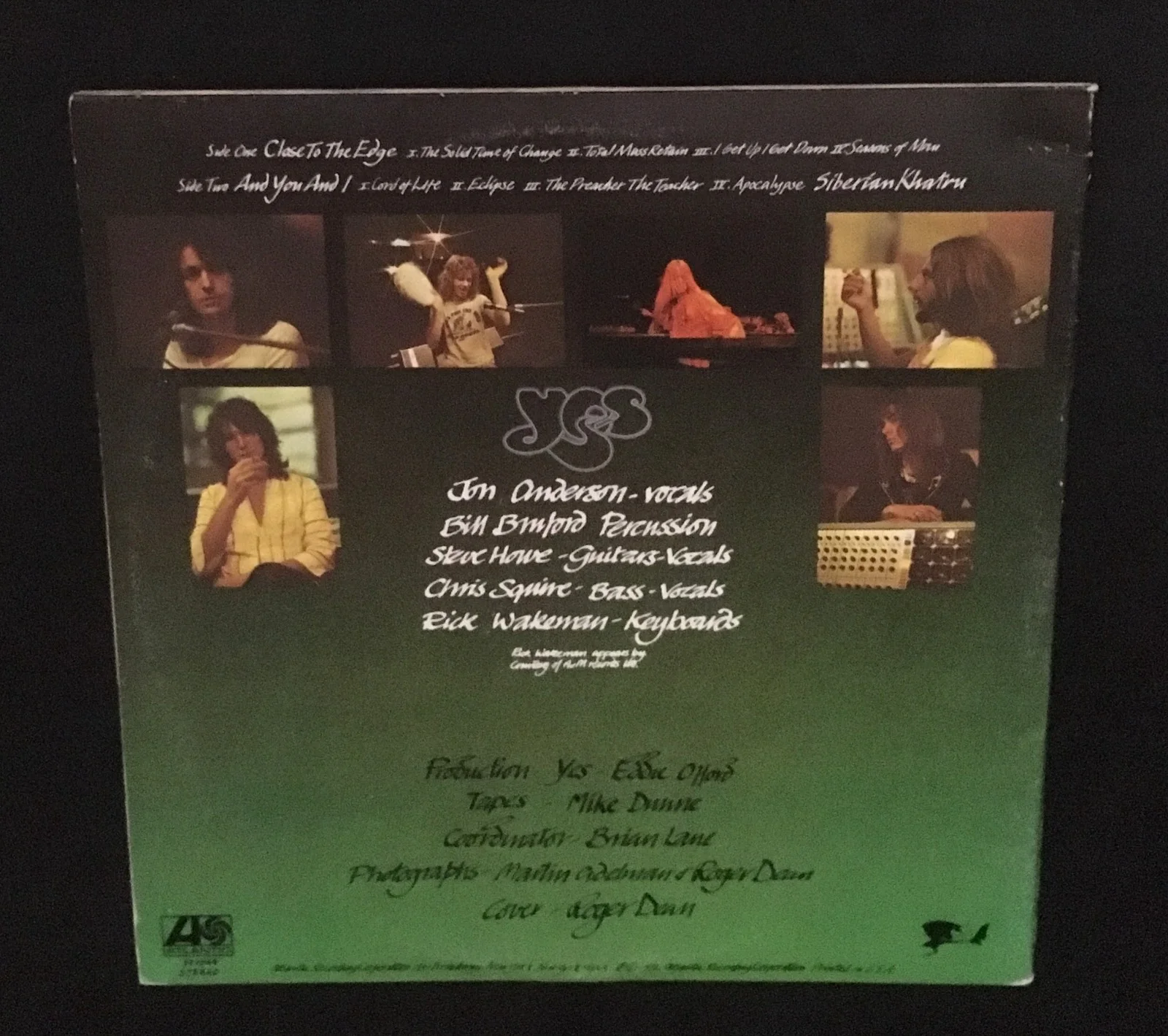 YES CLOSE TO THE EDGE LP RECORD AUTOGRAPHED BY BILL BRUFORD SIGNED PSA/DNA COA, изображение 5