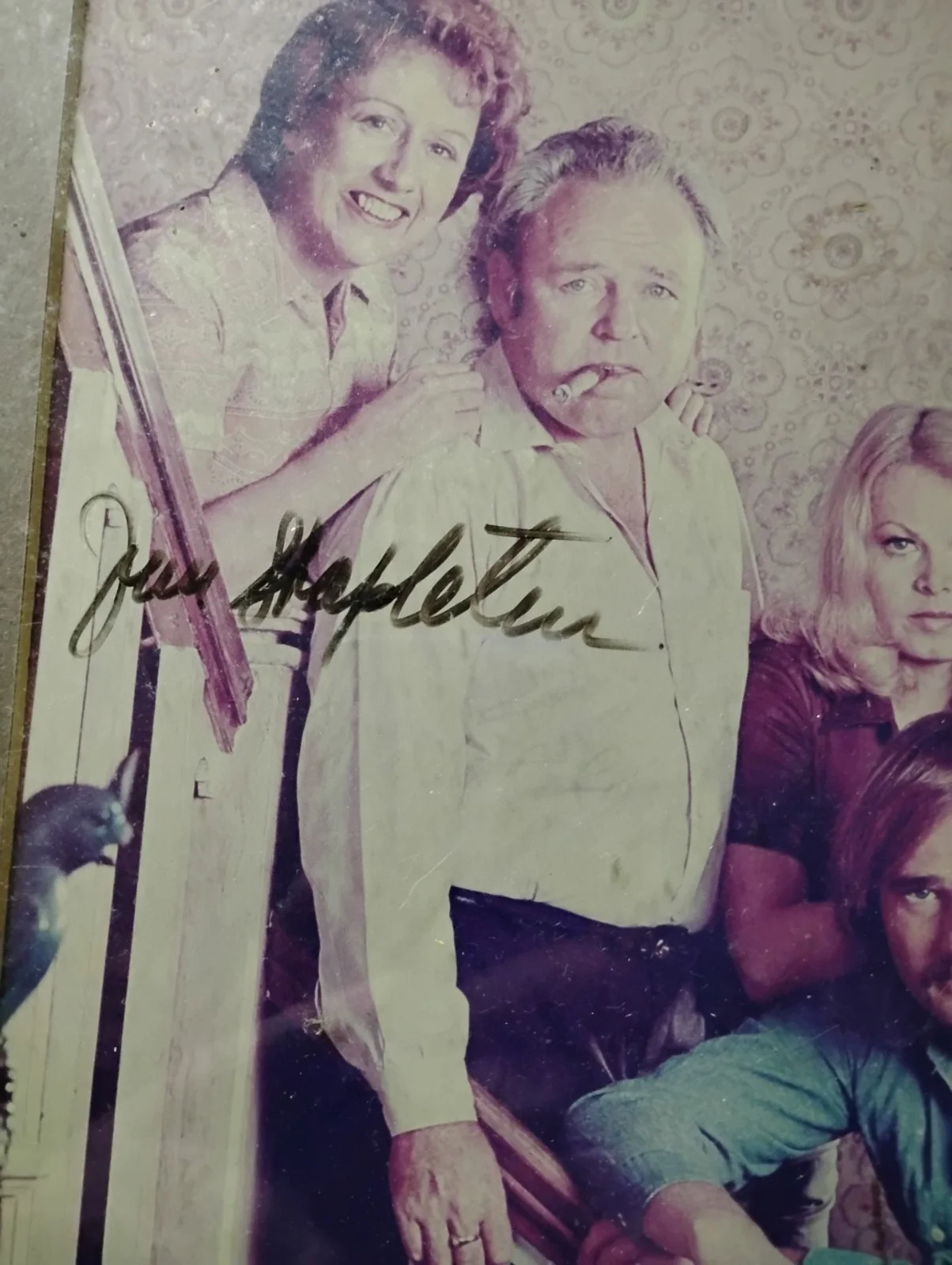 Rob Reiner, Jean Stapleton — All in the Family, Rob Reiner Jean Stapleton signed framed, matted, изображение 2