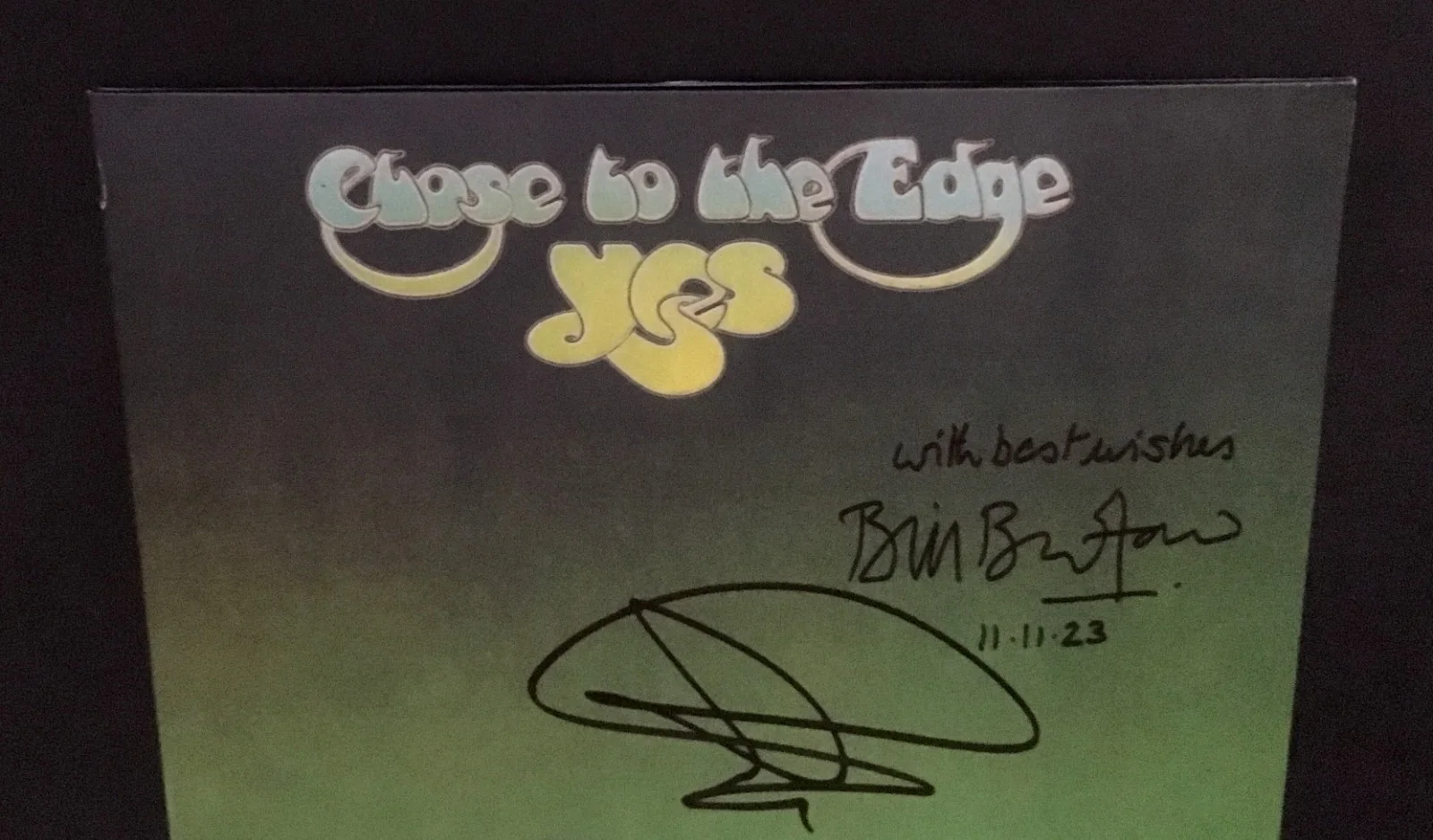YES CLOSE TO THE EDGE LP SIGNED JON ANDERSON BILL BRUFORD RICK WAKEMAN JSA COA, изображение 2