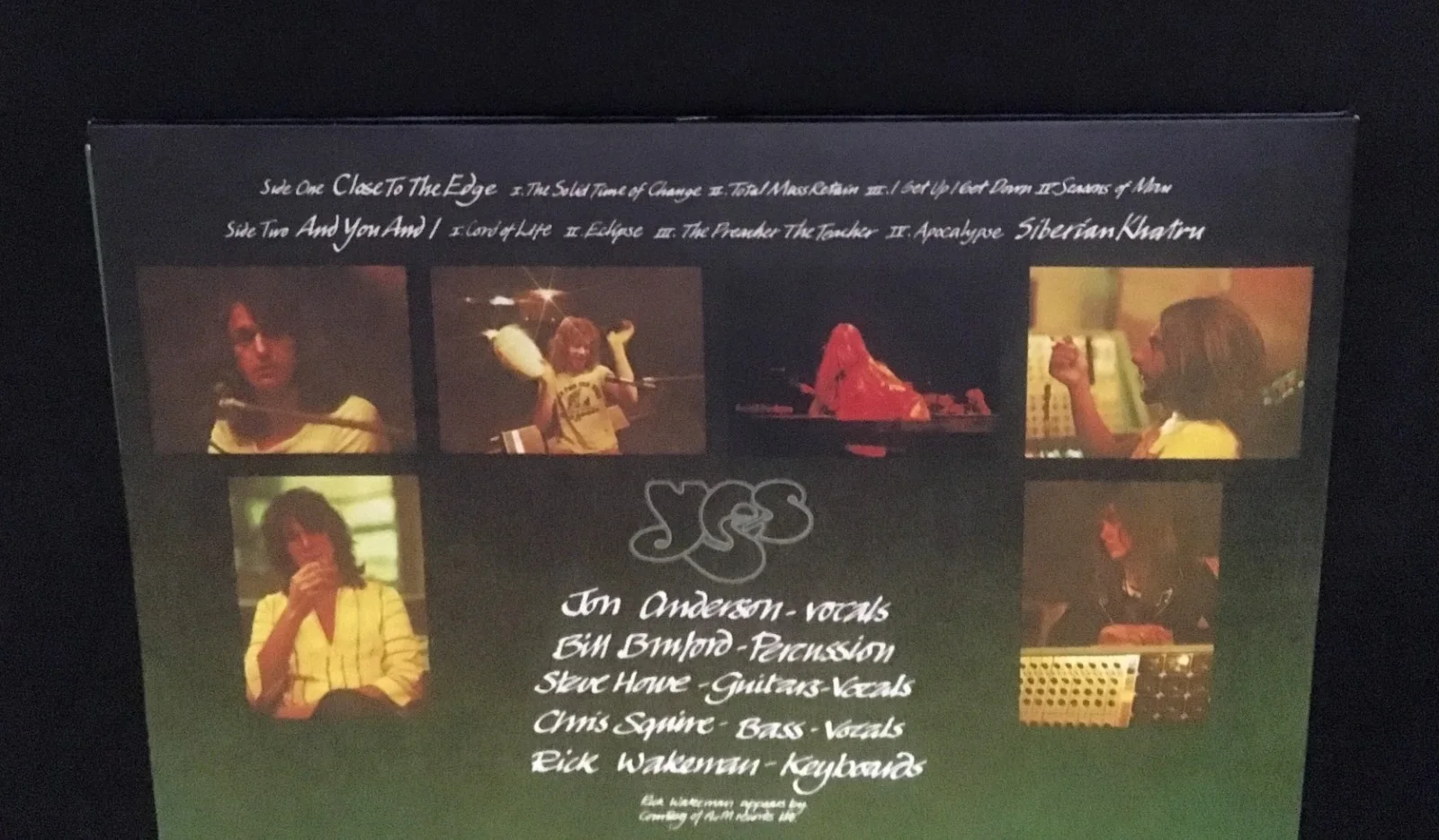 YES CLOSE TO THE EDGE LP SIGNED JON ANDERSON BILL BRUFORD RICK WAKEMAN JSA COA, изображение 5