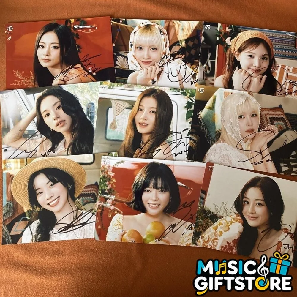 TWICE Autographed Signed Photo 4*6 K-POP Gifts Collection 2025 #MUGS, image 2