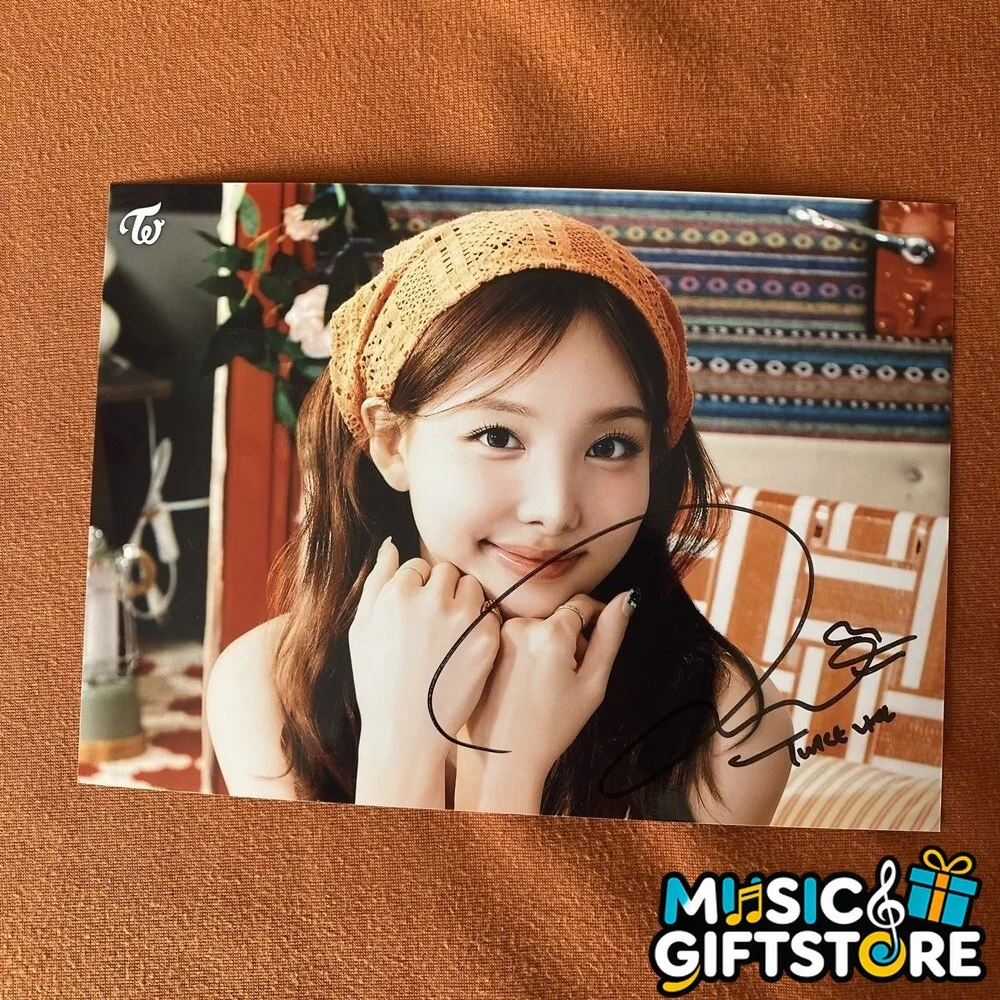 TWICE Autographed Signed Photo 4*6 K-POP Gifts Collection 2025 #MUGS, image 5