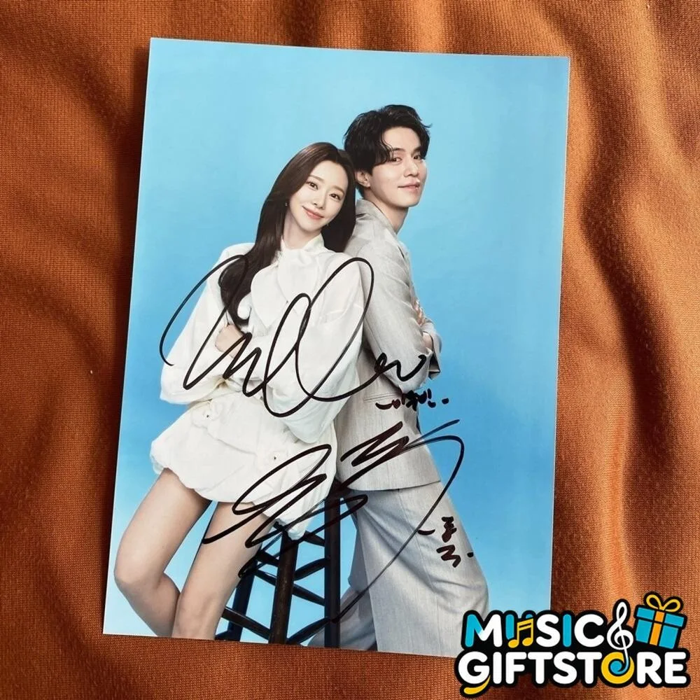 The Divorce Insurance Lee Dong Wook Lee Joo Bin Autographed Signed Photo B #MUGS, изображение 3