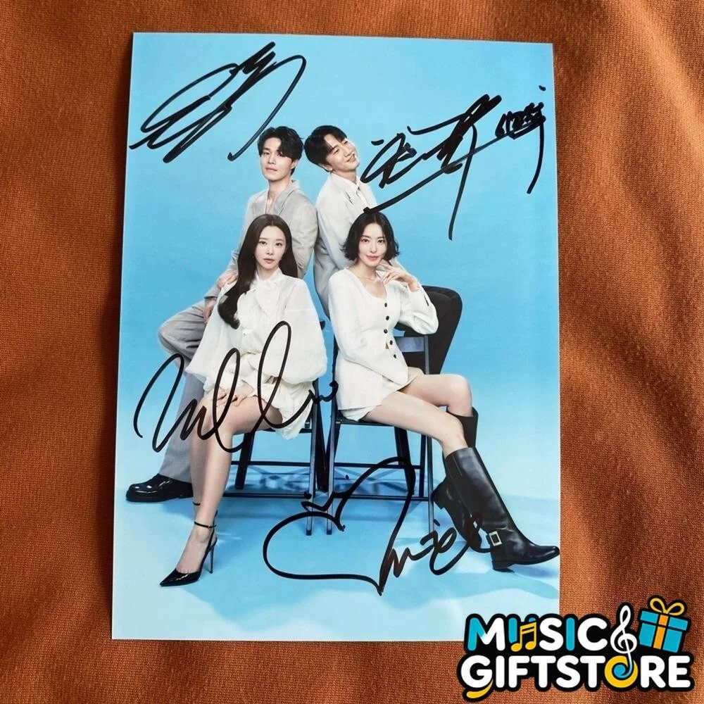The Divorce Insurance Lee Dong Wook Lee Joo Bin Autographed Signed Photo A #MUGS, изображение 4
