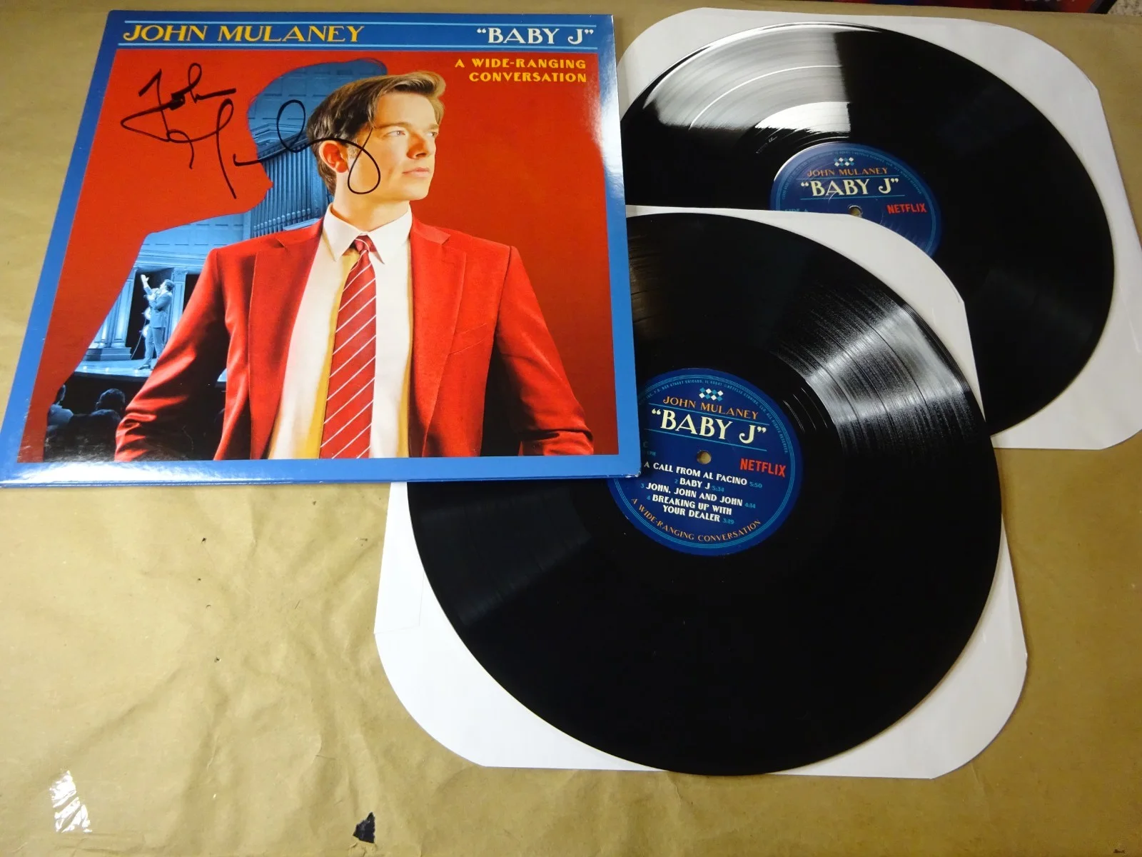 John Mulaney — Autographed John Mulaney Signed Baby J Stand Up Comedy Album Beckett BAS COA, изображение 2