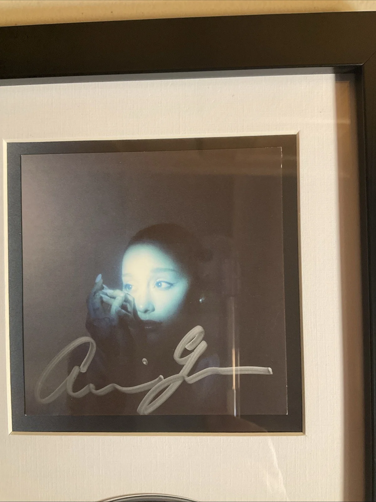 Ariana Grande Eternal Sunshine Deluxe Brighter Days Silver Signed CD Framed, image 3