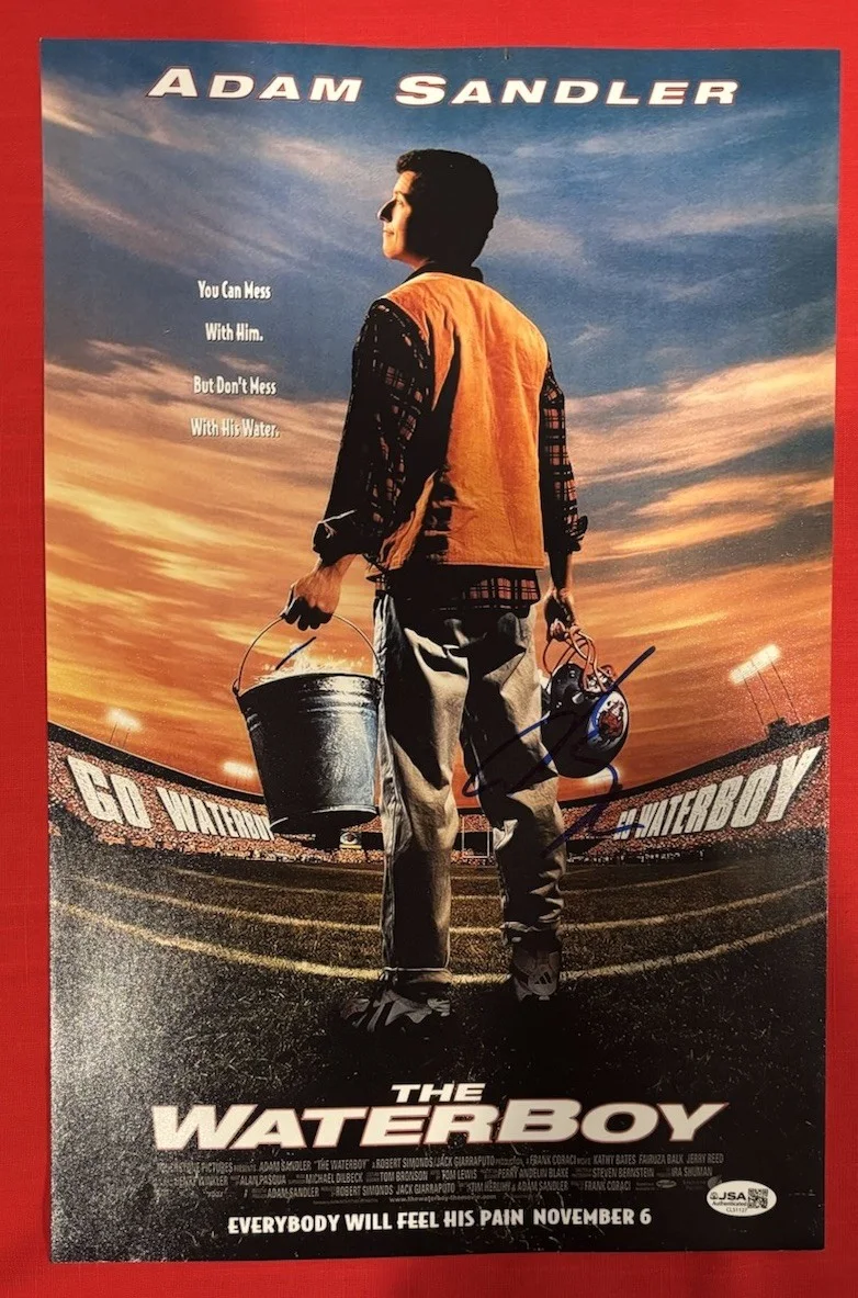 Adam Sandler — Adam Sandler THE WATER BOY Movie Signed Autographed 11x17 Photo JSA