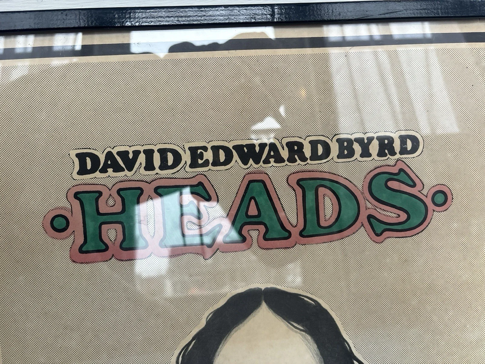 David Edward Byrd Heads Signed Poster Hand Colored, image 5