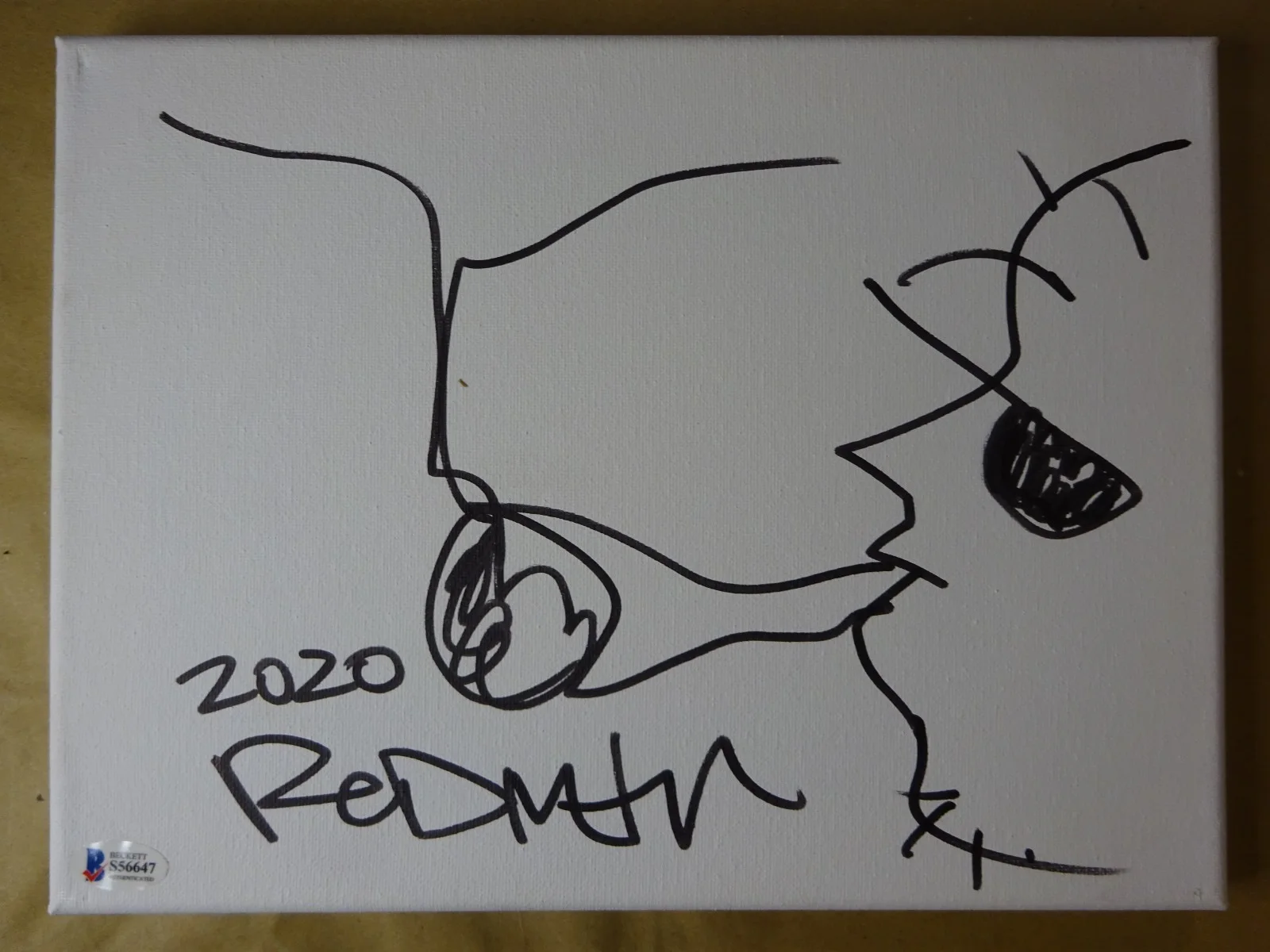 Redman — Autographed Redman American Rapper Signed 9"x12" With Sketch - Beckett BAS COA, изображение 2