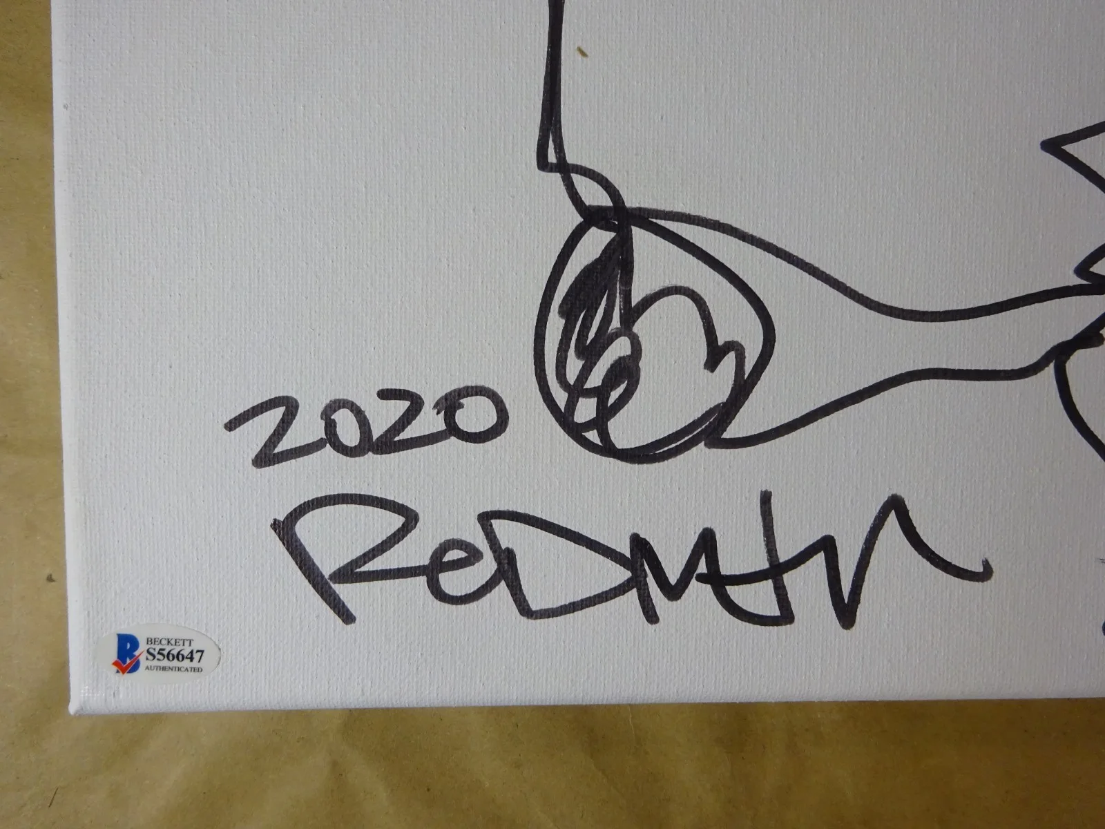 Redman — Autographed Redman American Rapper Signed 9"x12" With Sketch - Beckett BAS COA, изображение 4