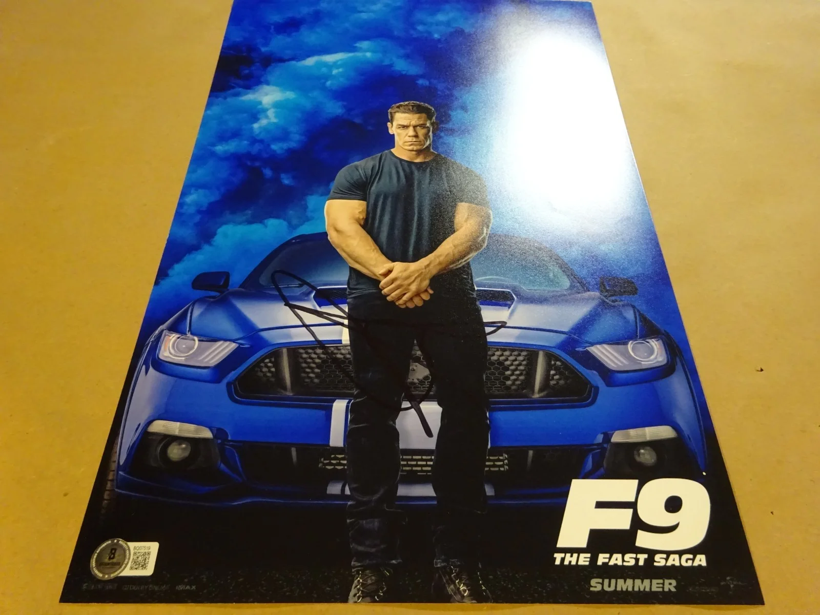 John Cena — Signed John Cena Autographed 11"x17" F9: The Fast Saga Photo Beckett BAS COA, изображение 2