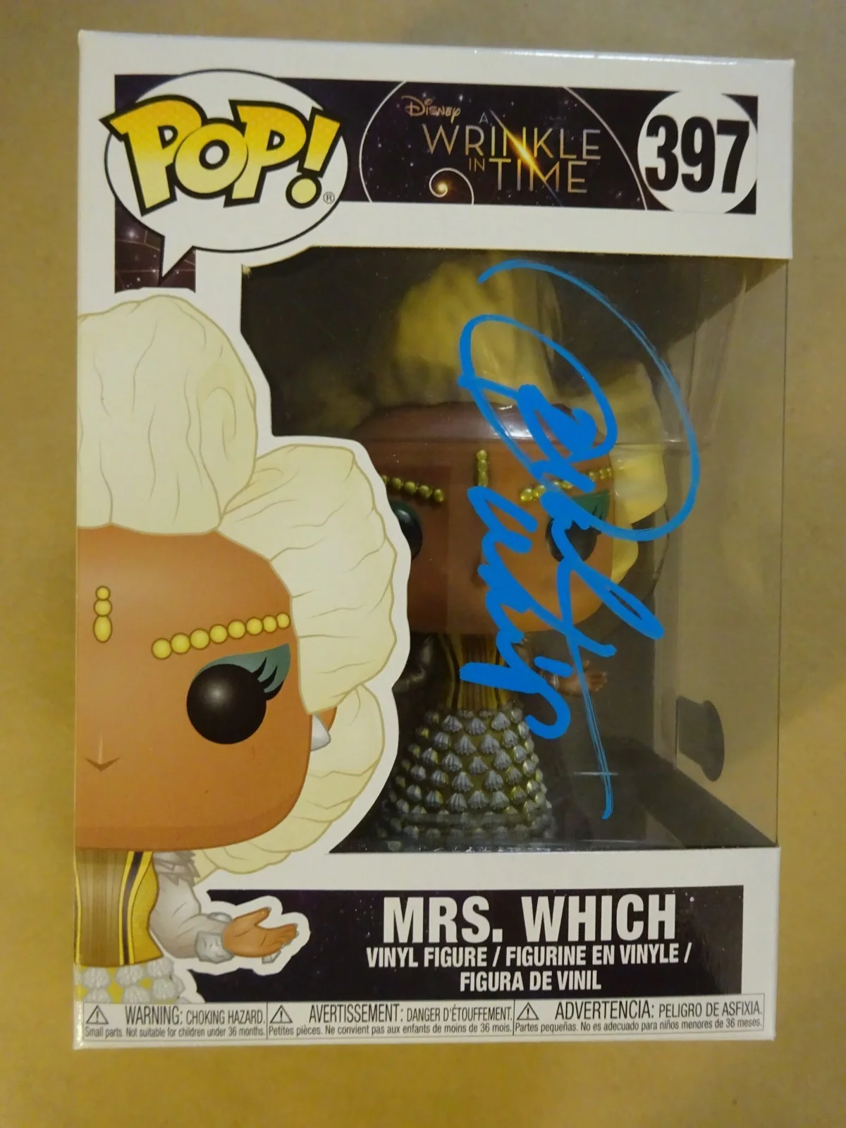 Oprah Winfrey — Signed Ophrah Winfrey Autographed Mrs. Which Wrinkle In Time Funko Pop BAS COA
