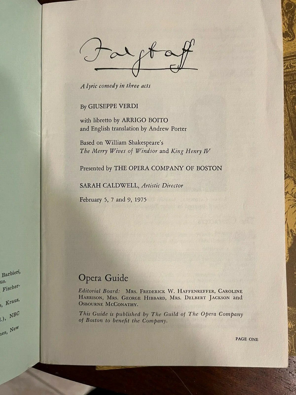 Falstaff Opera Guide, image 2