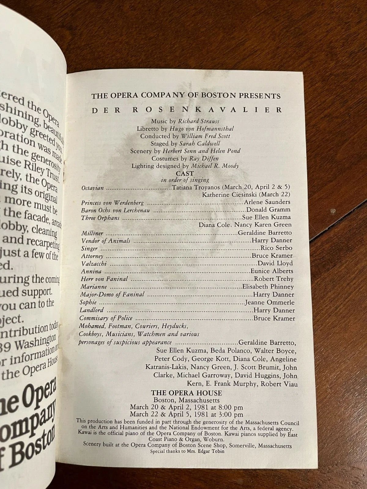 Otello Rigoletto Faust Opera Company of Boston 1981, image 2