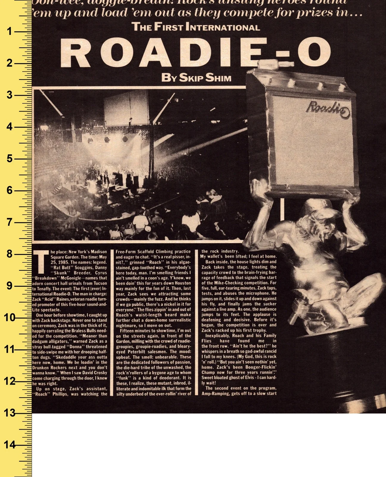 Vintage 1980s Roadie-O 4 Page Article Magazine Janis Joplin Music Memorabilia, изображение 2