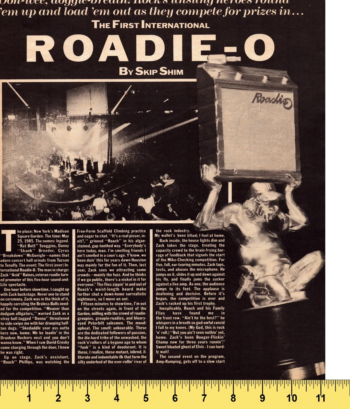 Vintage 1980s Roadie-O 4 Page Article Magazine Janis Joplin Music Memorabilia, изображение 3
