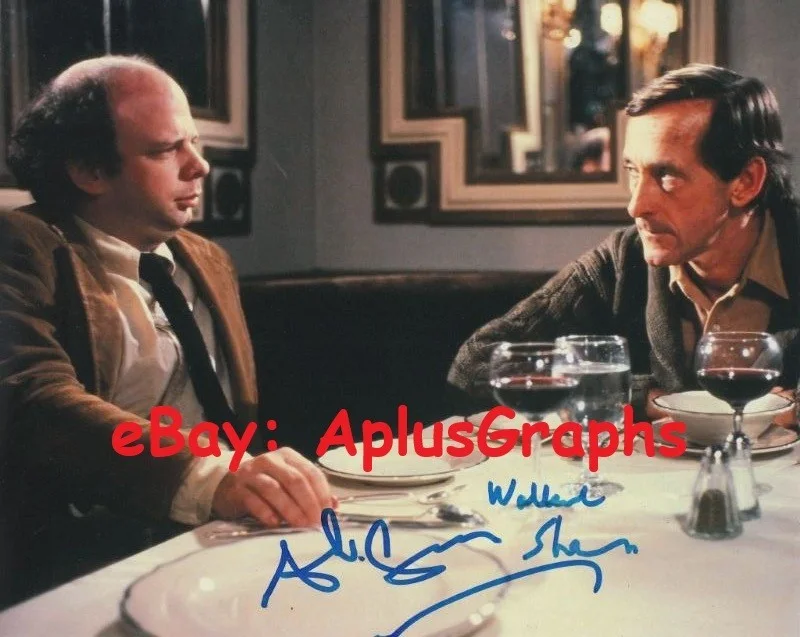 Andre Gregory with Wallace Shawn — MY DINNER WITH ANDRE... Andre Gregory and Wallace Shawn - SIGNED