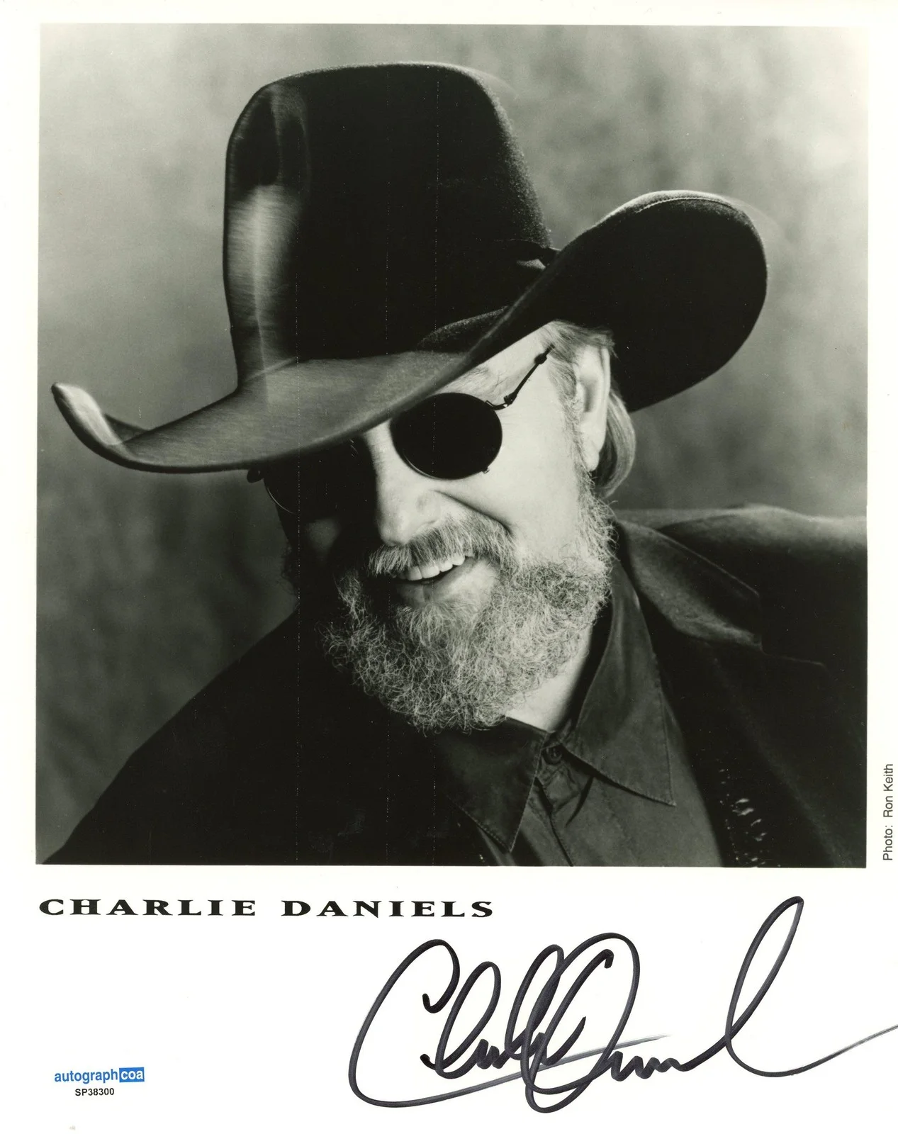 Charlie Daniels — Charlie Daniels "Simple Man" Country Singer AUTOGRAPH Signed 8x10 Photo ACOA, изображение 2