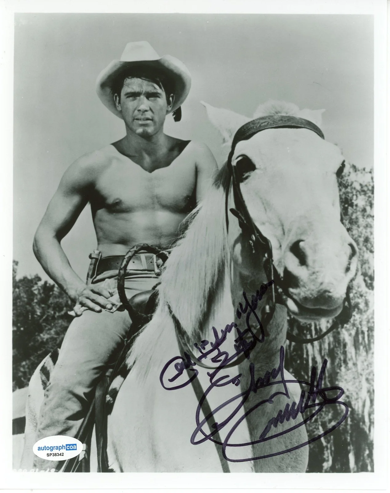Chad Everett — Chad Everett "Johnny Tiger" AUTOGRAPH Signed Shirtless 8x10 Photo ACOA, изображение 2