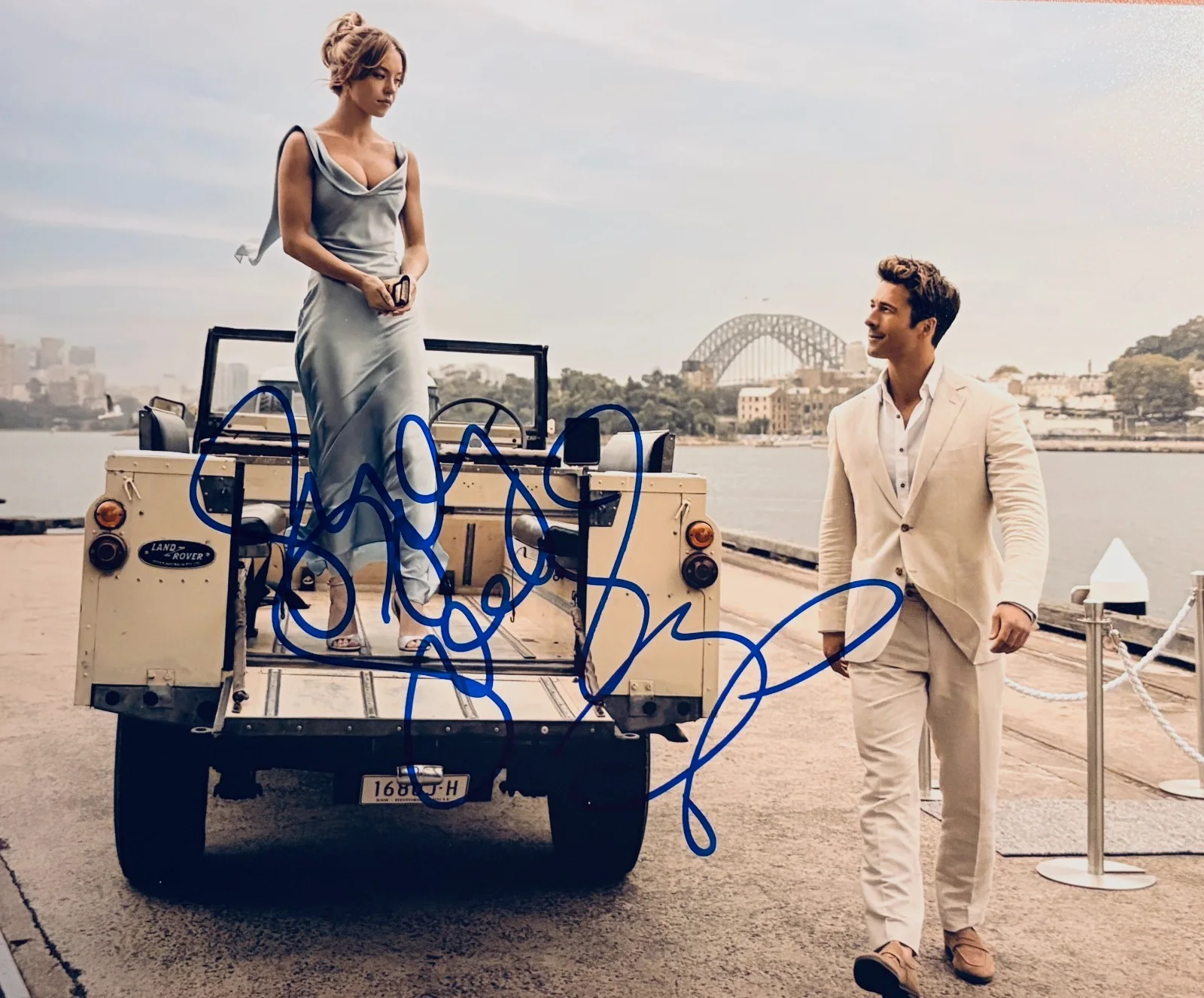 Sydney Sweeney & Glen Powell — Sydney Sweeney SIGNED & Glen Powell SIGNED•Anyone But You•Piece of the Past CERT