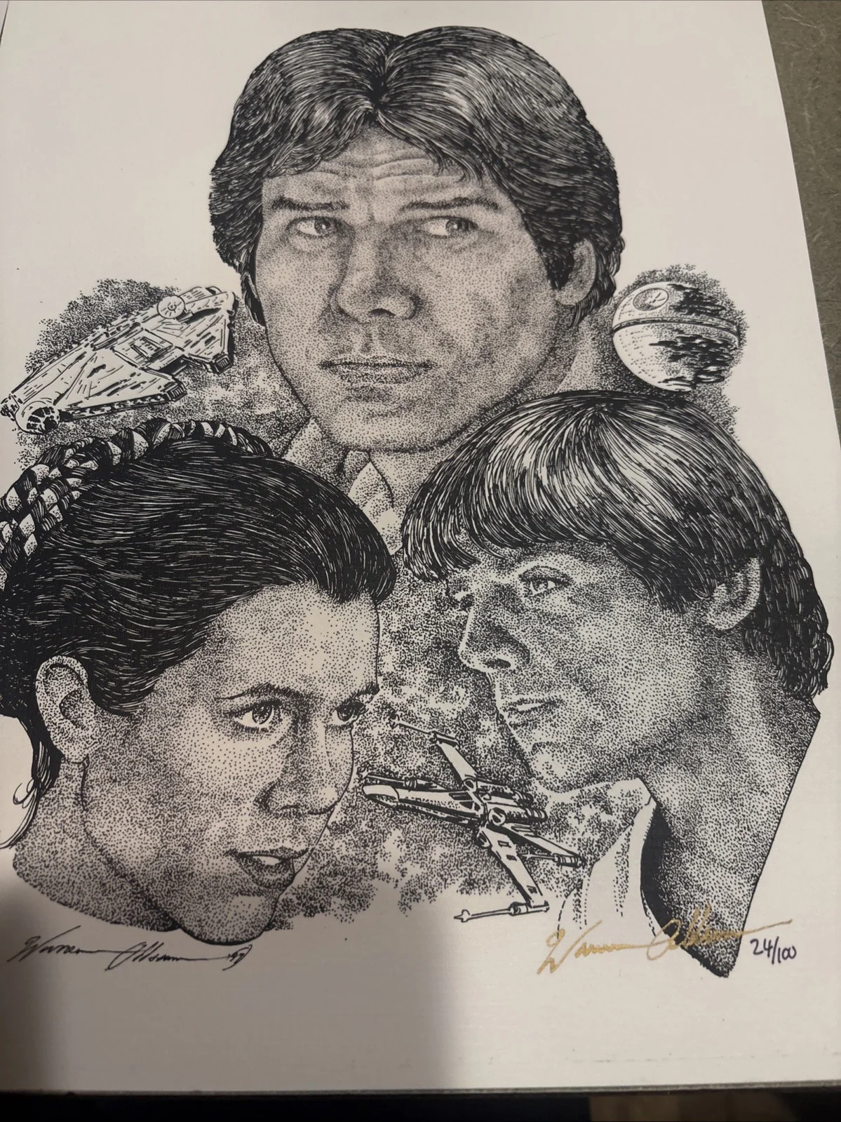 Warren Oddson Signed Prints Star Wars X Files, image 2