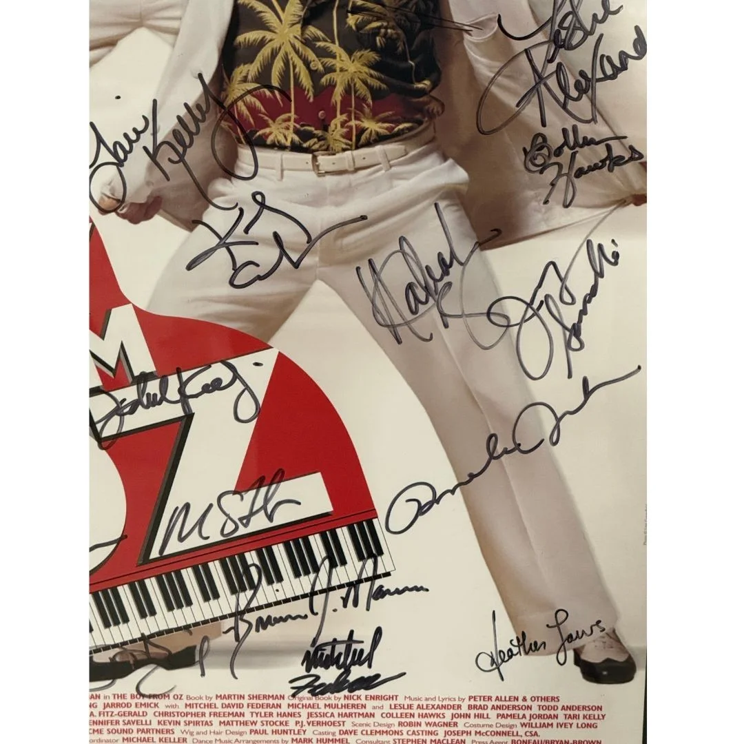 Hugh Jackman Signed The Boy From Oz Broadway Cast Poster Framed + LOA, image 4