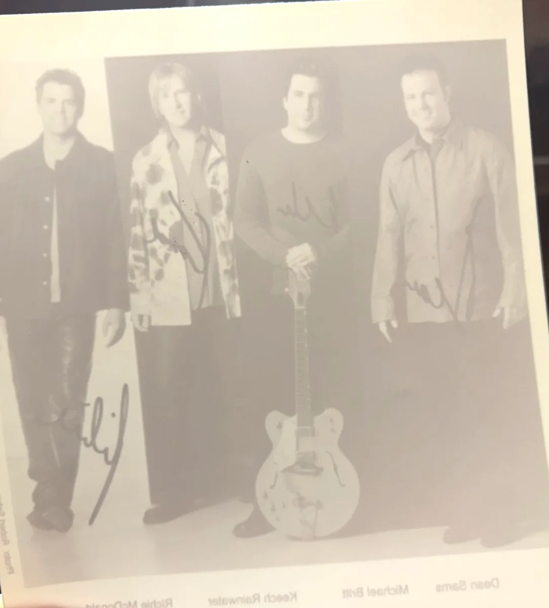 RARE BMG Records Press Photo Hand Signed by LONESTAR ! Autographed Free Ship!, изображение 3