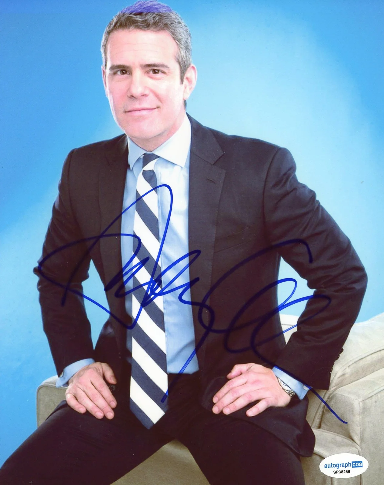 Andy Cohen — Andy Cohen "Watch What Happens Live" AUTOGRAPH Signed Bravo 8x10 Photo I ACOA, изображение 2