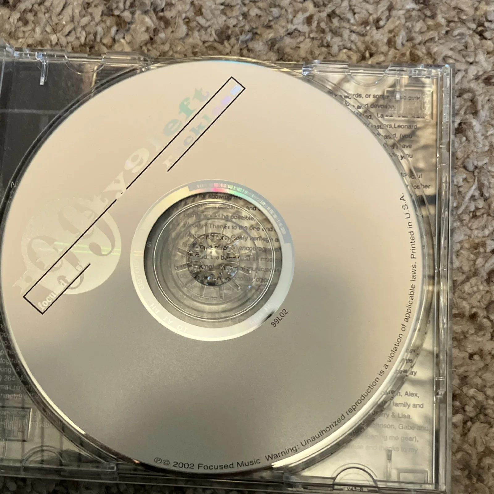 ninety9left Reckless Signed Original CD & Booklet Original Music Collectible, image 4