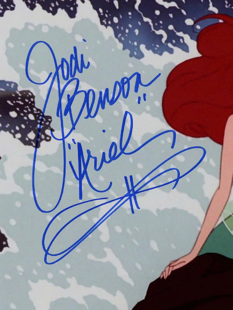 JODI BENSON SIGNED AUTOGRAPHED 11x14 PHOTO ARIEL THE LITTLE MERMAID BECKETT BAS, изображение 2