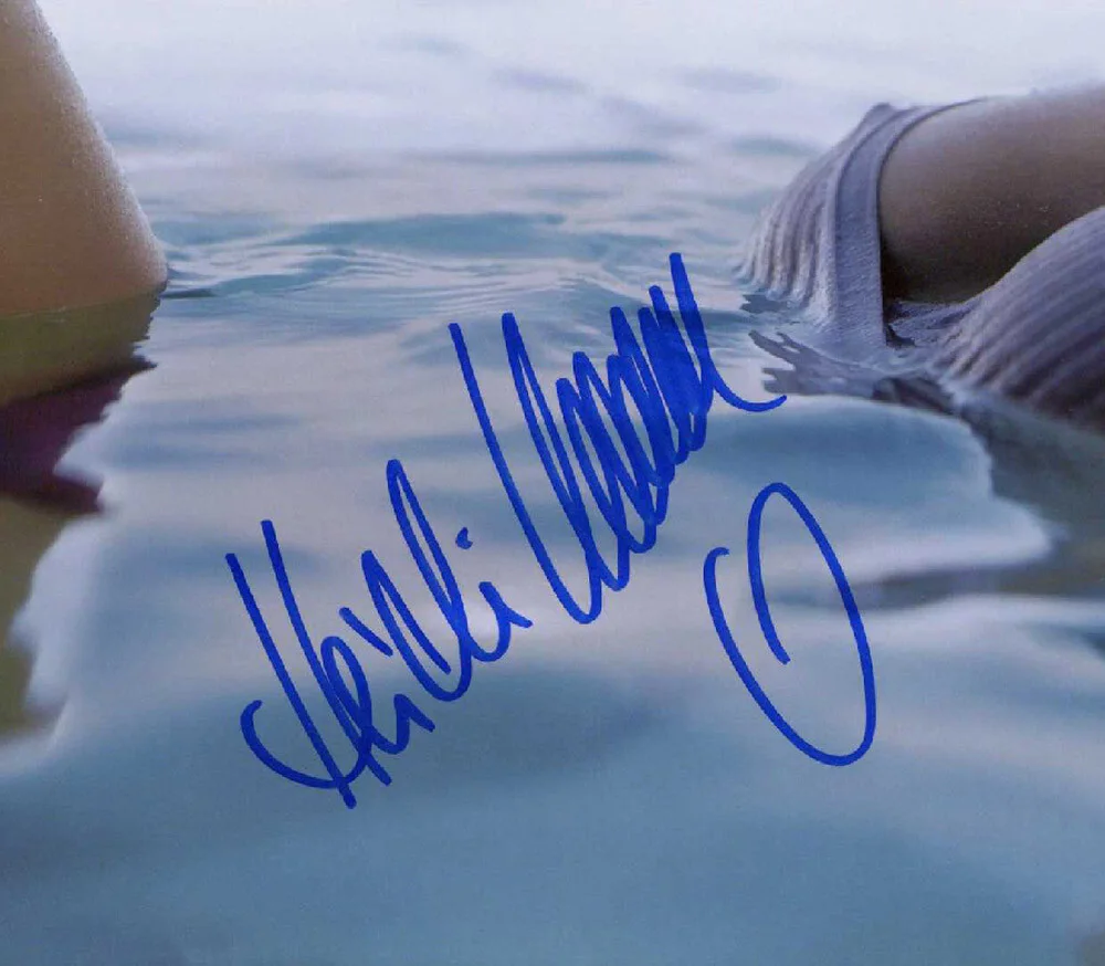 HEIDI KLUM SIGNED 11x14 PHOTO SI VICTORIA SECRET MODEL SUPERMODEL AGT BECKETT, изображение 2