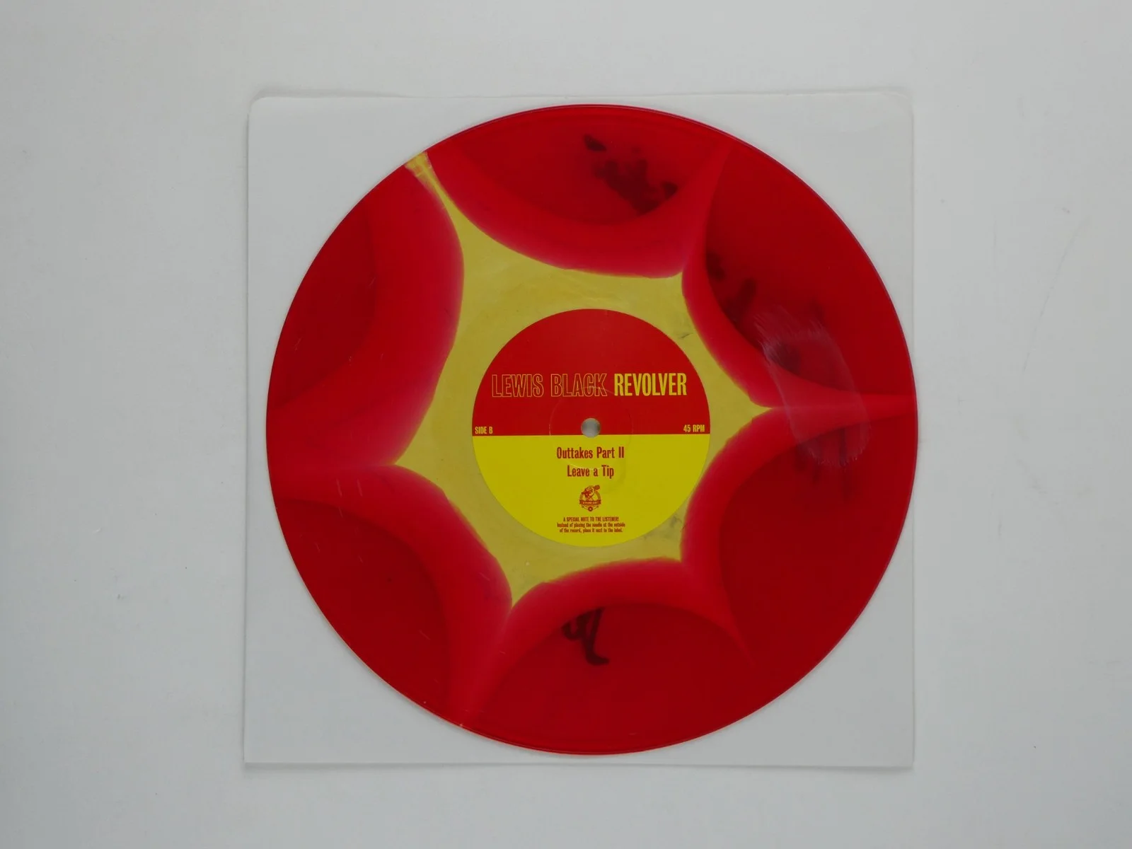 Lewis Black — Lewis Black Signed 10" Revolver Vinyl LP Album 45 rpm Autographed Used, Damaged, изображение 5