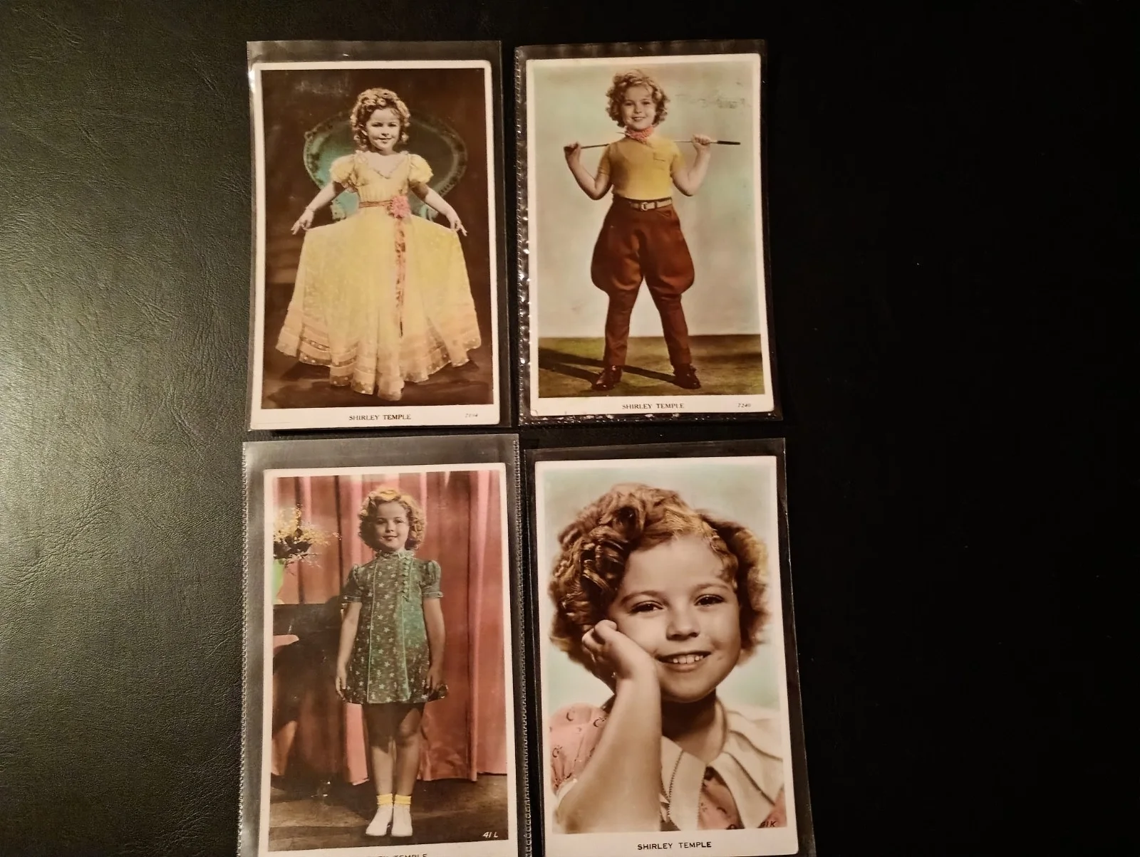 Vintage Shirley Temple Art Photo Colour Postcards. 1930's. 41K, 41L, 7194 + 7240, изображение 3