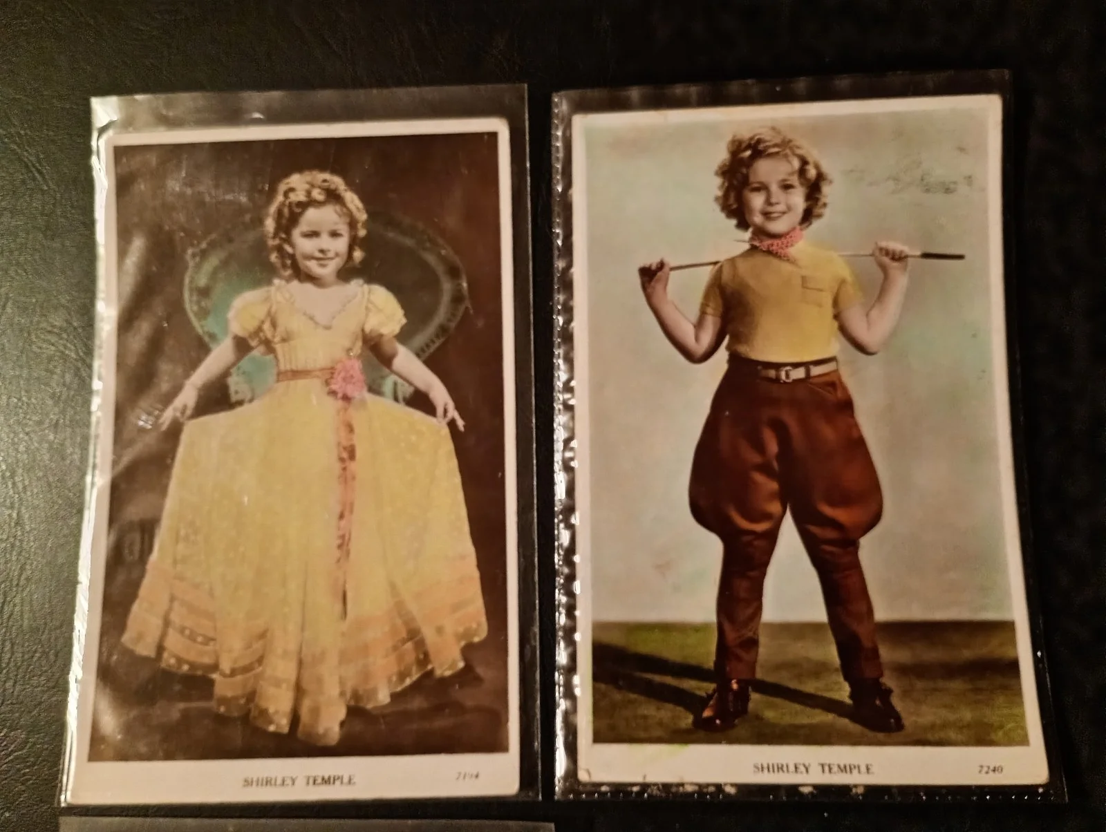 Vintage Shirley Temple Art Photo Colour Postcards. 1930's. 41K, 41L, 7194 + 7240, изображение 4