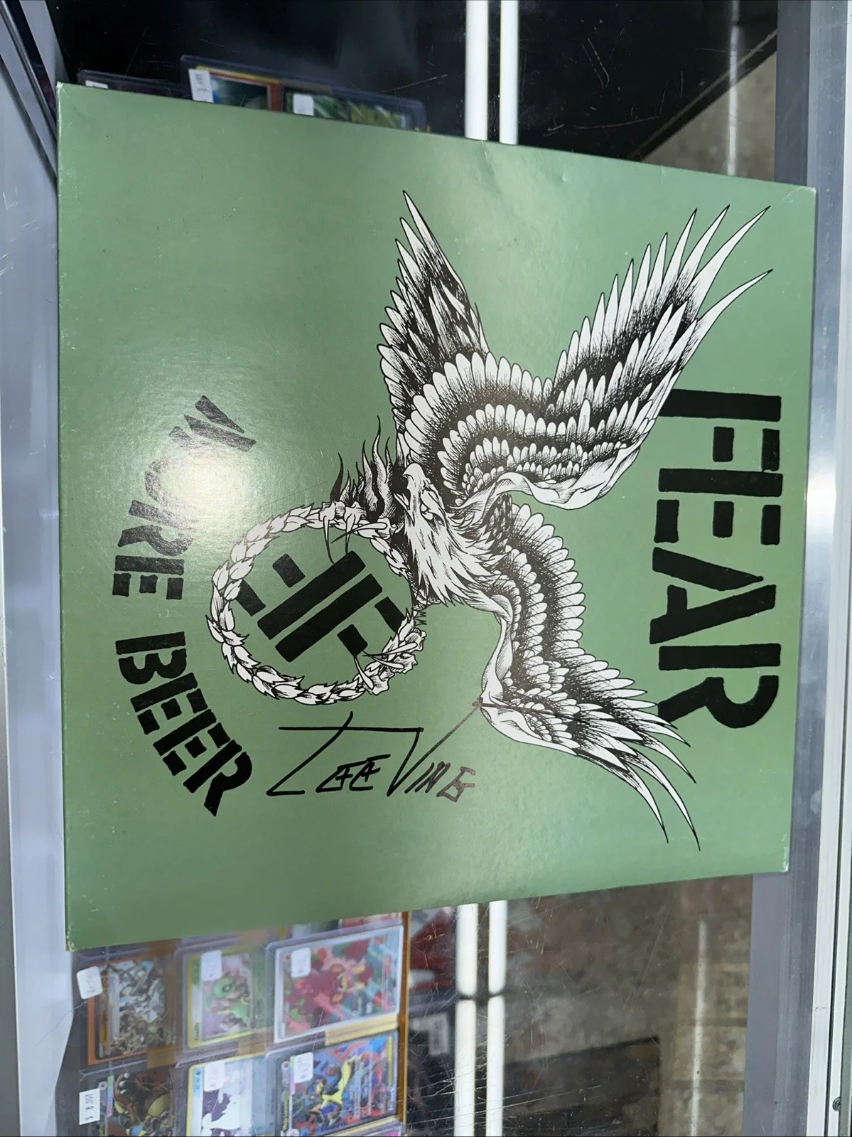 FEAR LEE VING SPIT SPIX SIGNED MORE BEER 12x12 PHOTO PUNK ROCK BAND JSA COA, изображение 2