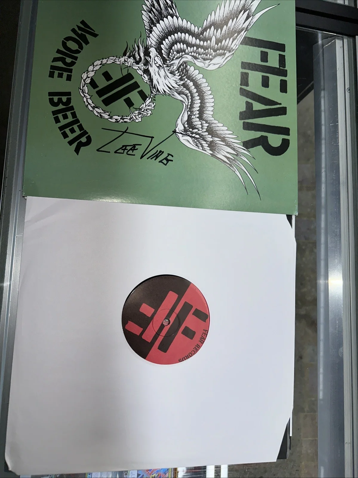 FEAR LEE VING SPIT SPIX SIGNED MORE BEER 12x12 PHOTO PUNK ROCK BAND JSA COA, изображение 4