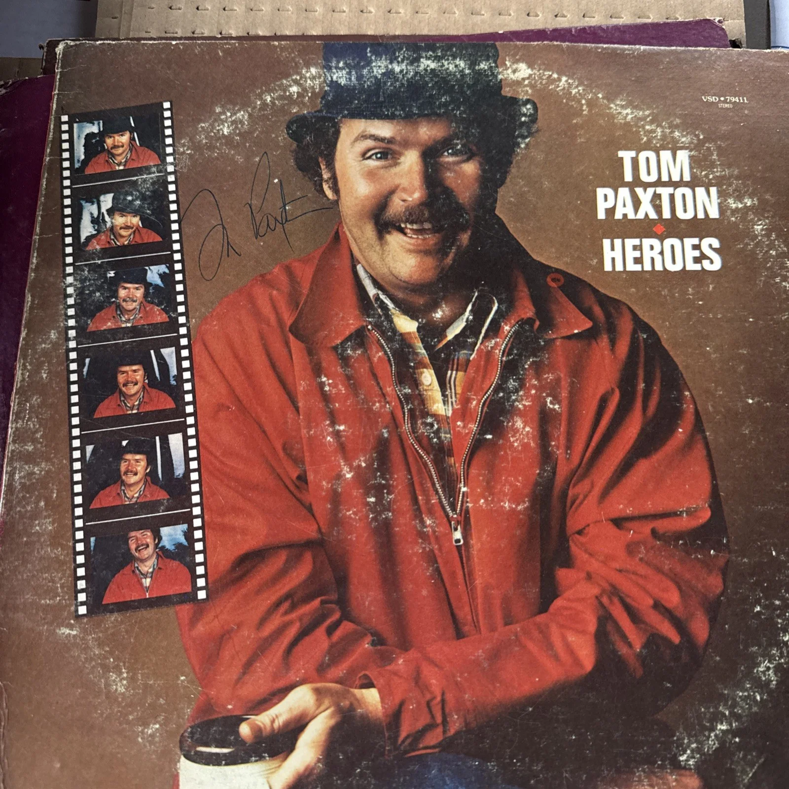 Tom Paxton Signed Vinyl Album Record Lot of 7 LP Folk Legend, изображение 2