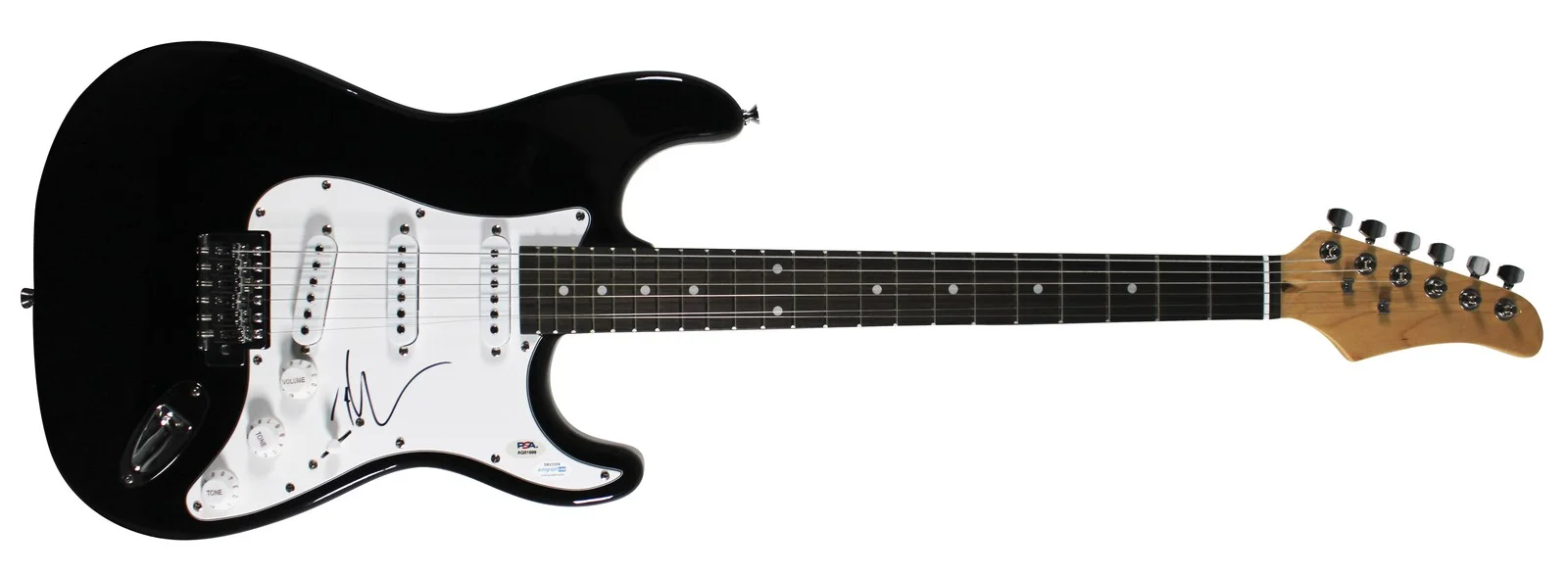 Tim McGraw — Tim McGraw Authentic Signed Black Electric Guitar Autographed PSA/DNA #AQ51699, image 3