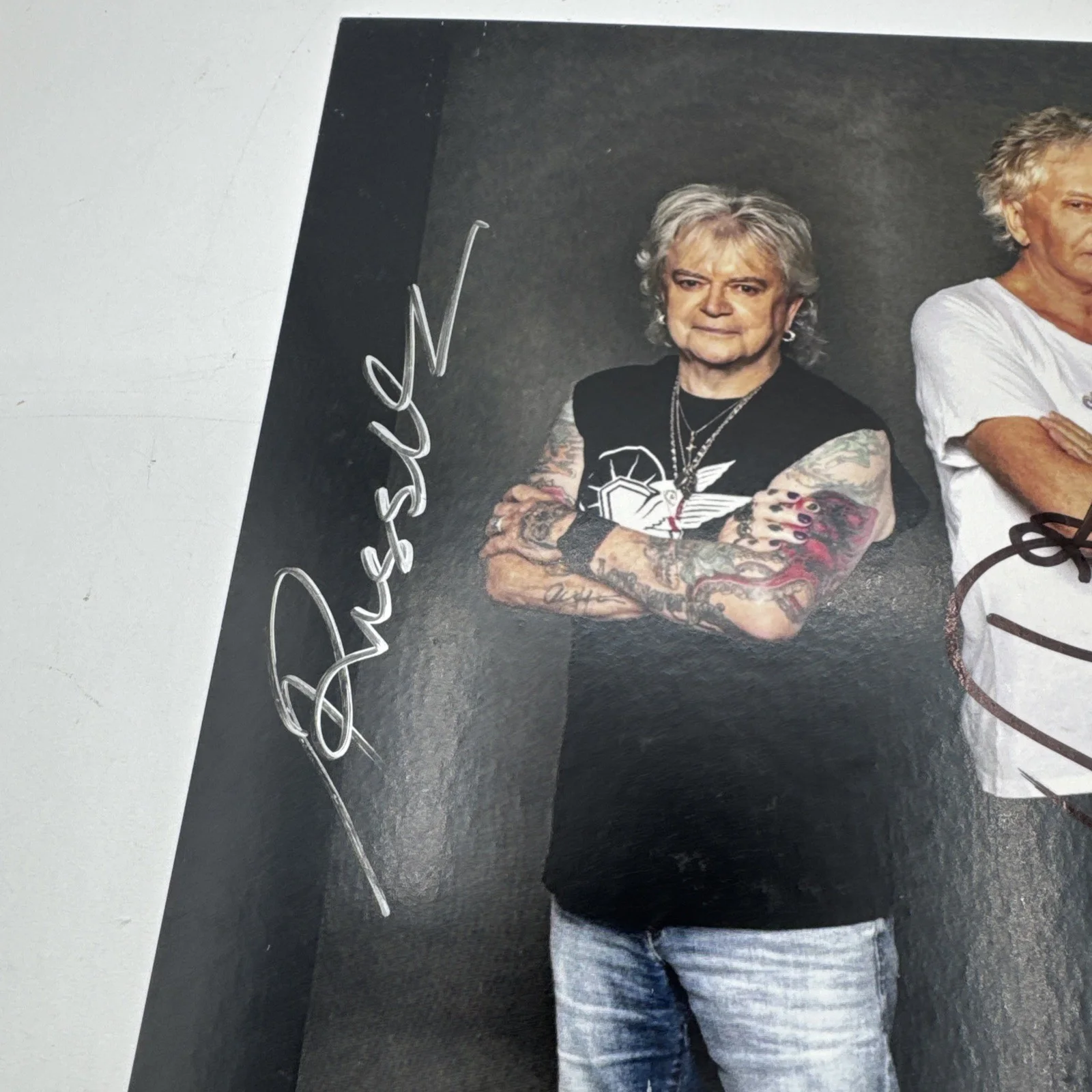 AIR SUPPLY RUSSELL HITCHCOCK GRAHAM RUSSELL SIGNED Mini Poster Beckett Auth 2, image 2