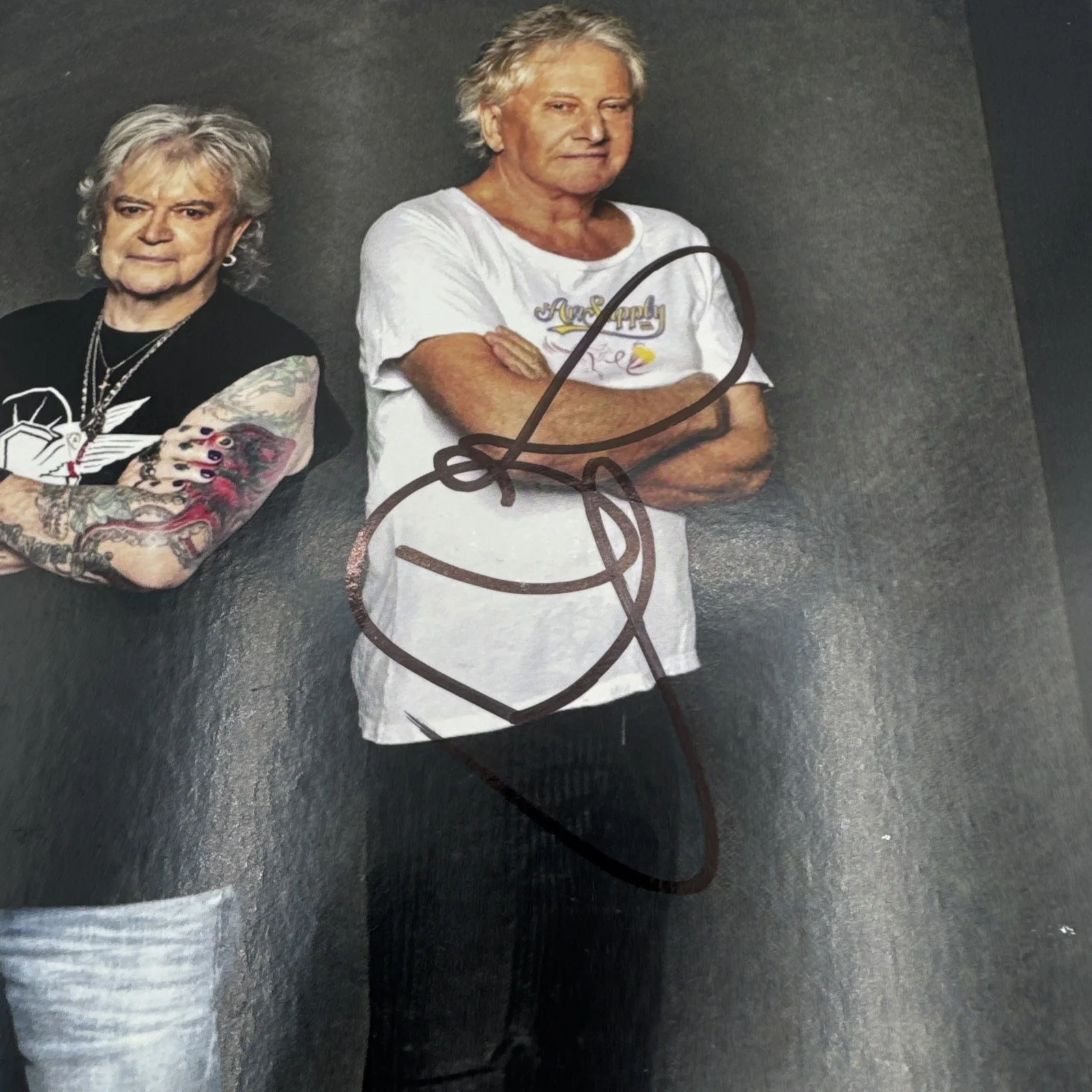 AIR SUPPLY RUSSELL HITCHCOCK GRAHAM RUSSELL SIGNED Mini Poster Beckett Auth 2, image 3