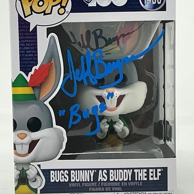Jeff Bergman Autographed Bugs Bunny As Buddy The Elf WB 100 Funko Pop OCCM, изображение 2