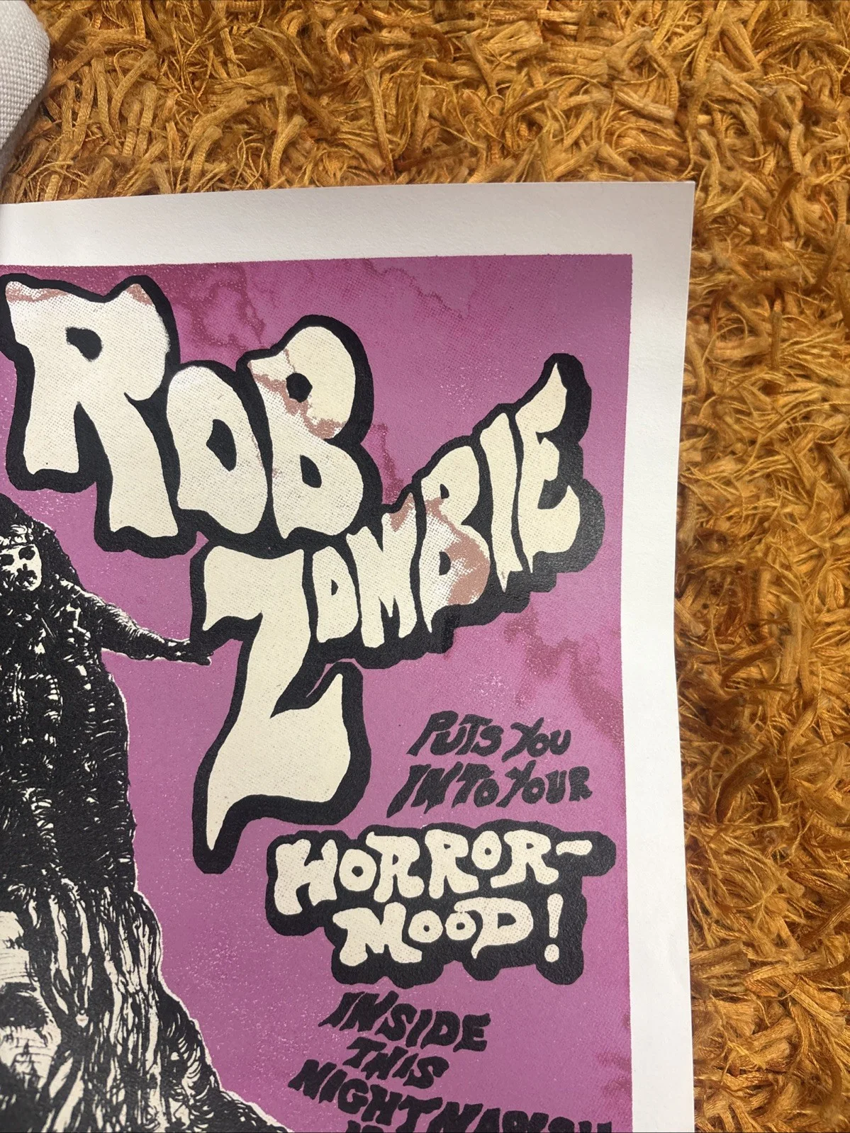 Allen Jaeger Original Signed And Numbered Rob Zombie H.O.B Show Poster, изображение 5