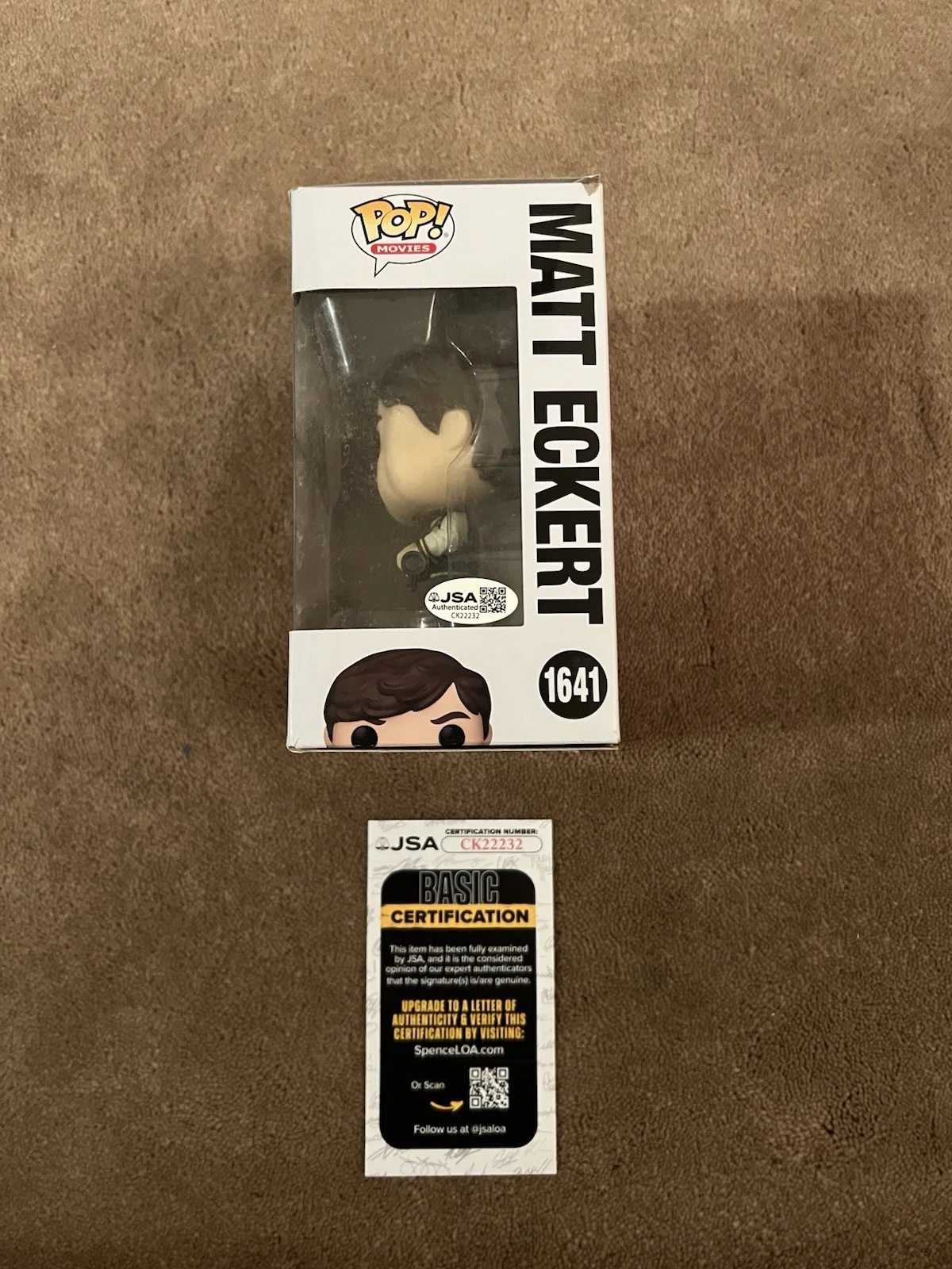 Charlie Sheen Autographed Matt Eckert Funko Pop Red Dawn JSA AUTHENTICATION, image 2