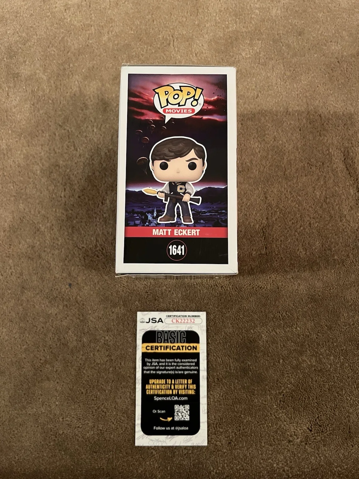 Charlie Sheen Autographed Matt Eckert Funko Pop Red Dawn JSA AUTHENTICATION, image 4