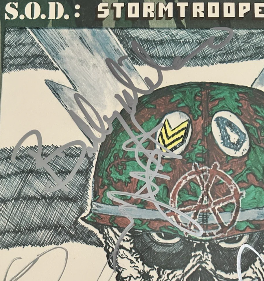 Stormtroopers of Death (S.O.D.) "Speak English Or Die" Vinyl - Signed Billy M +3, изображение 4