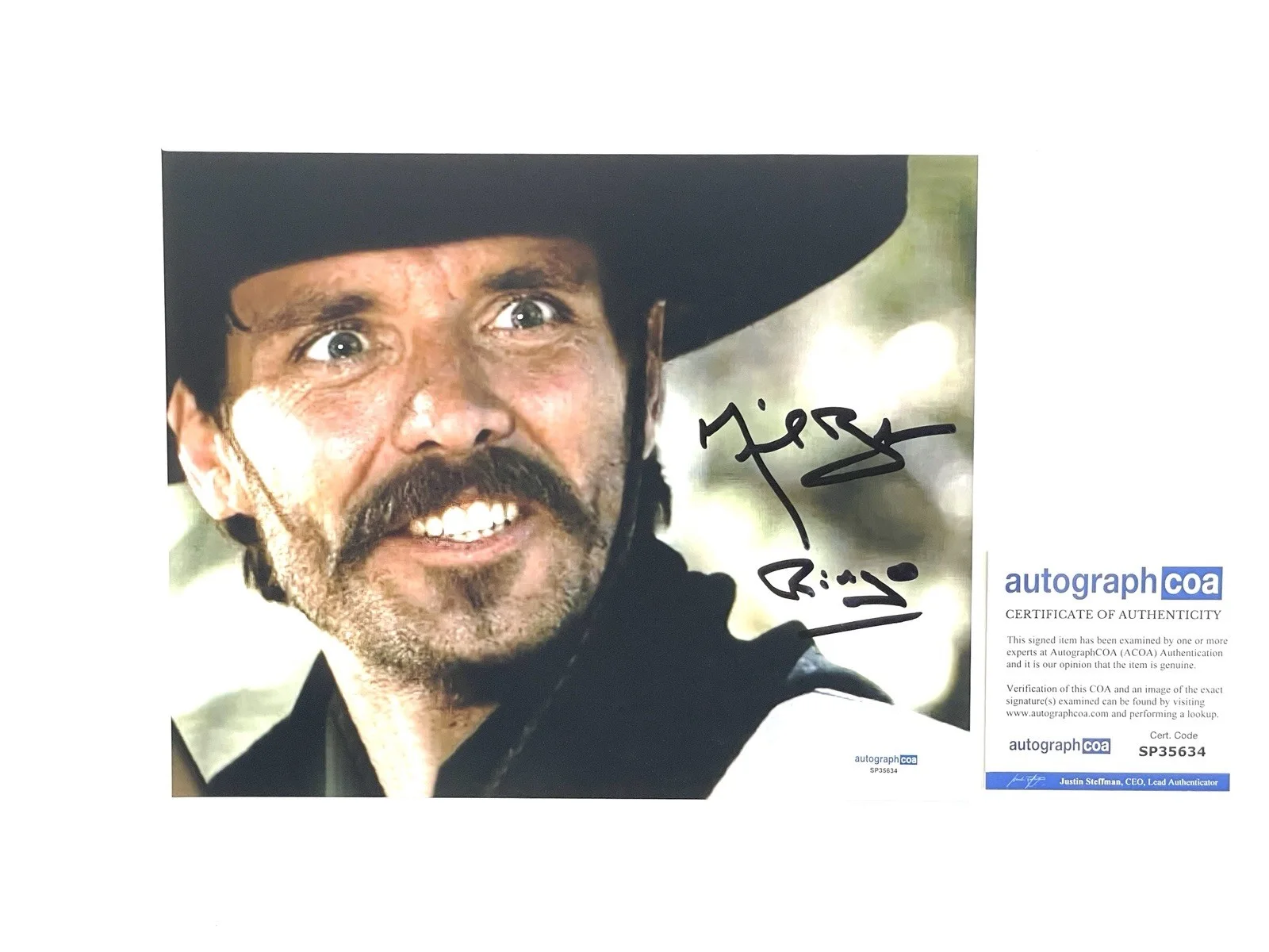 Michael Biehn — Michael Biehn Signed 8x10 Photo Tombstone Johnny Ringo Western Movie ACOA COA
