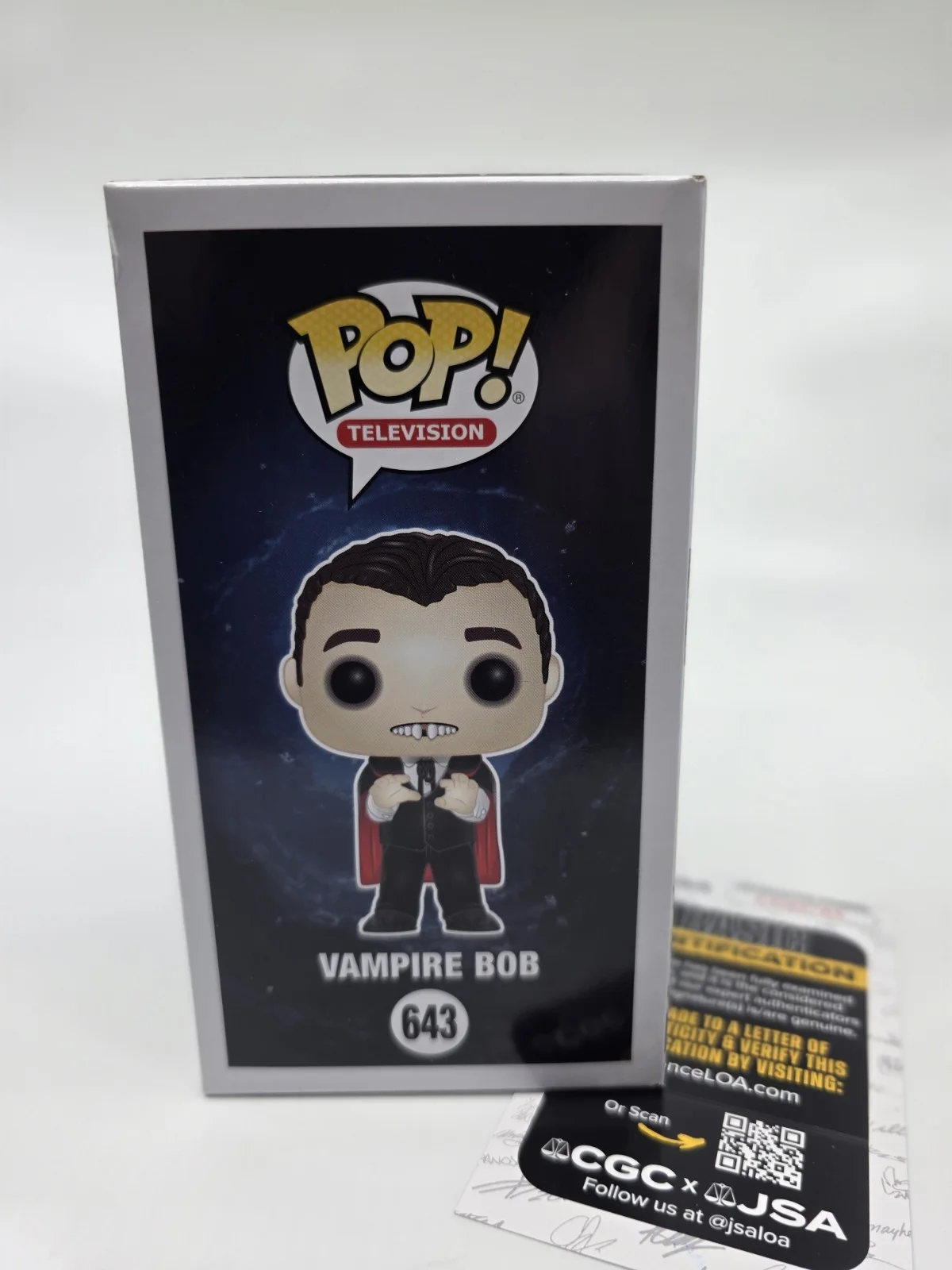 Sean Astin — Vampire Bob Signed Funko Pop Stranger Things Sean Astin Autograph JSA COA 643, image 4