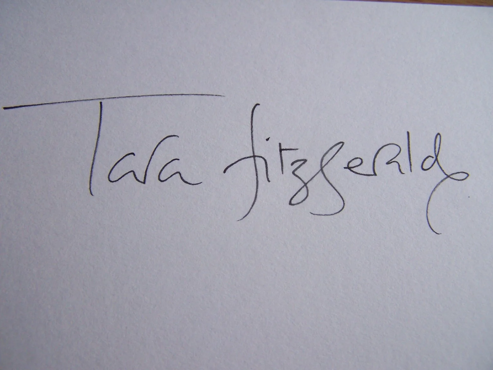 Tara Fitzgerald Hand Signed Autograph Attributed Message Actress Brassed Off, image 2